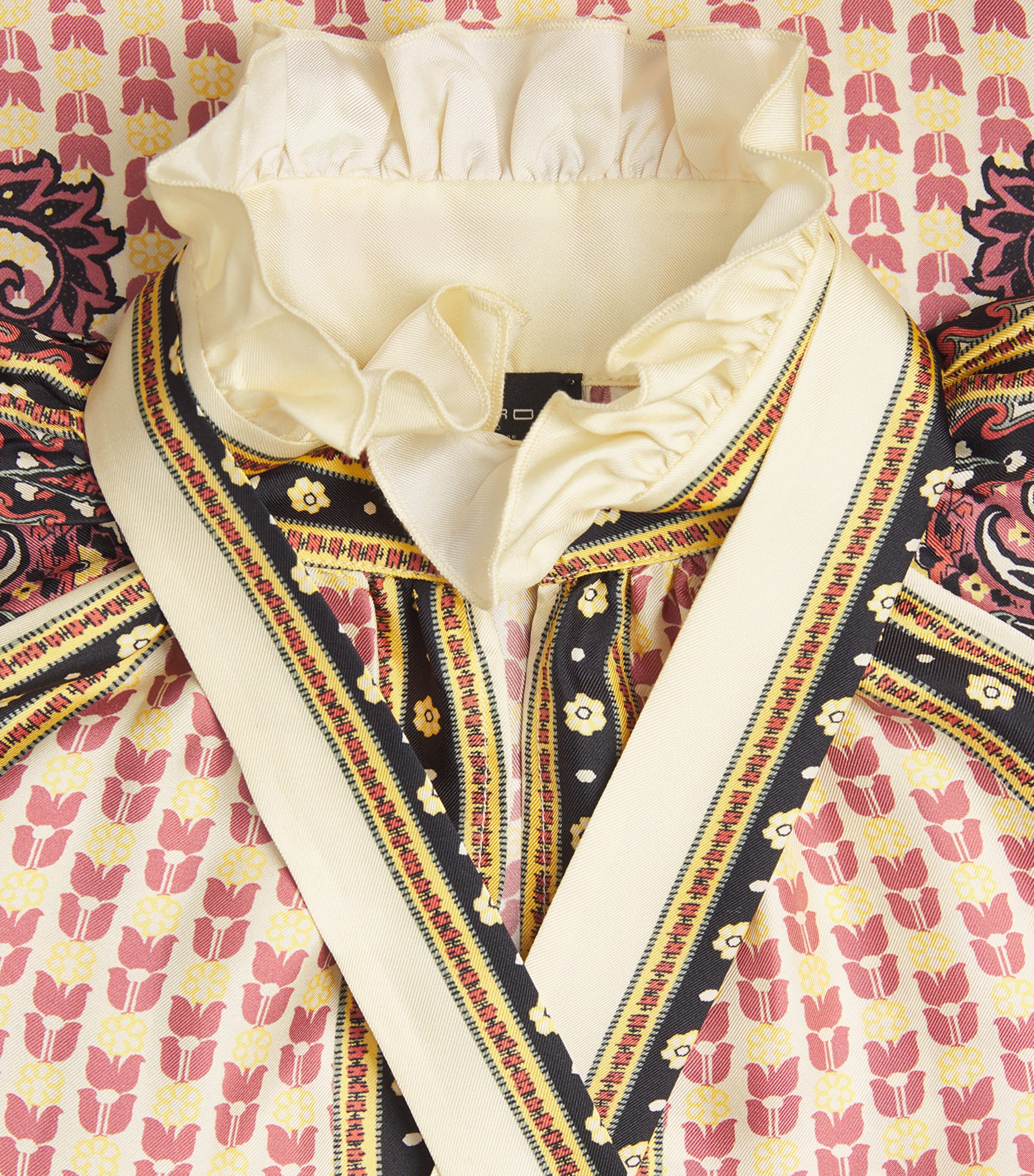 Silk Printed Blouse X0805 Image 5