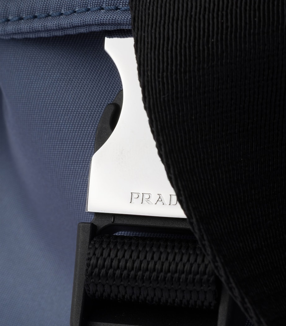 Prada Re-Nylon-Leather Explore Messenger Bag Blue Image 6