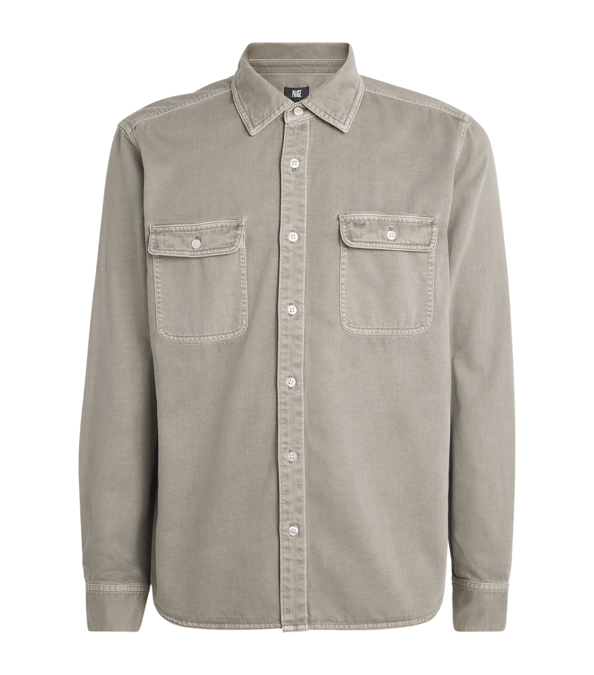 Paige Martin Regular Fit Shirt Jacket In Gray