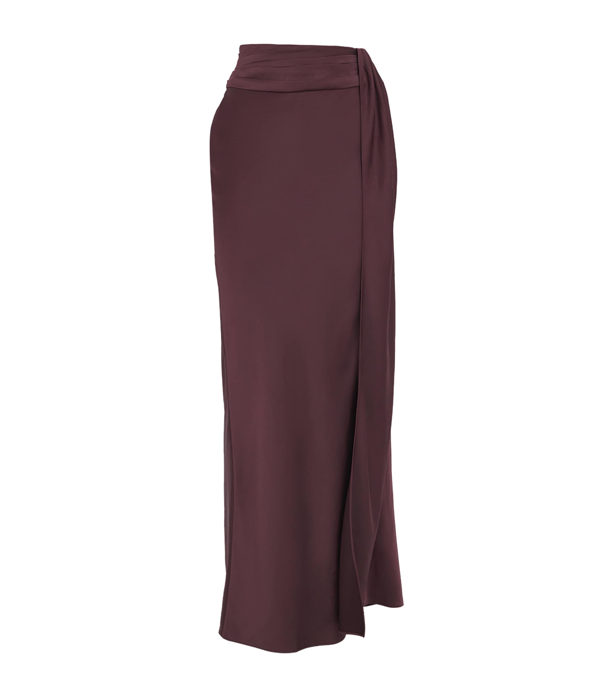 Lapointe Asymmetric Maxi Skirt In Purple