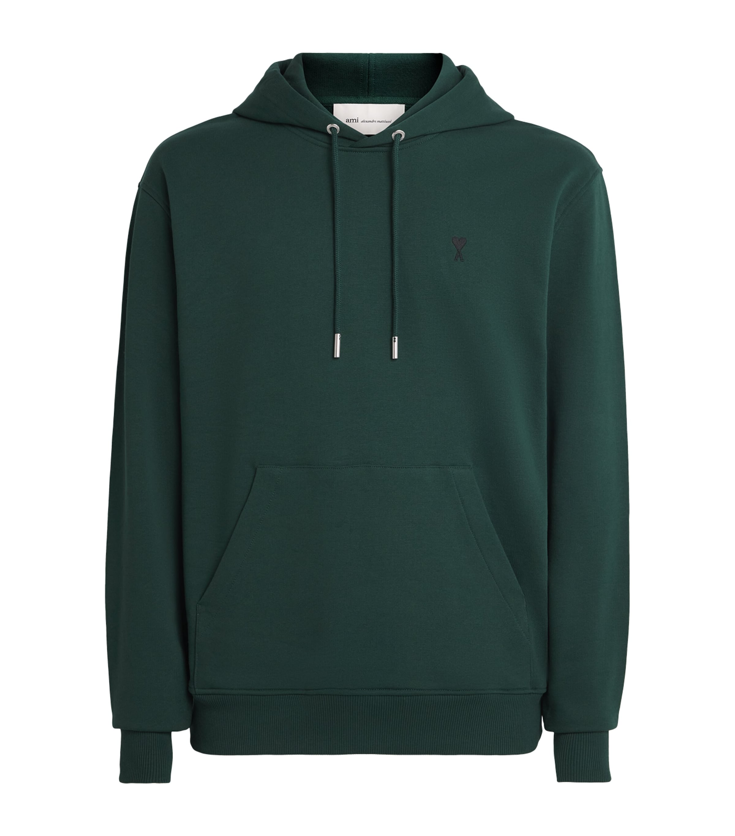 AMI Paris Ami de Coeur Hoodie Vert Btlle/noir