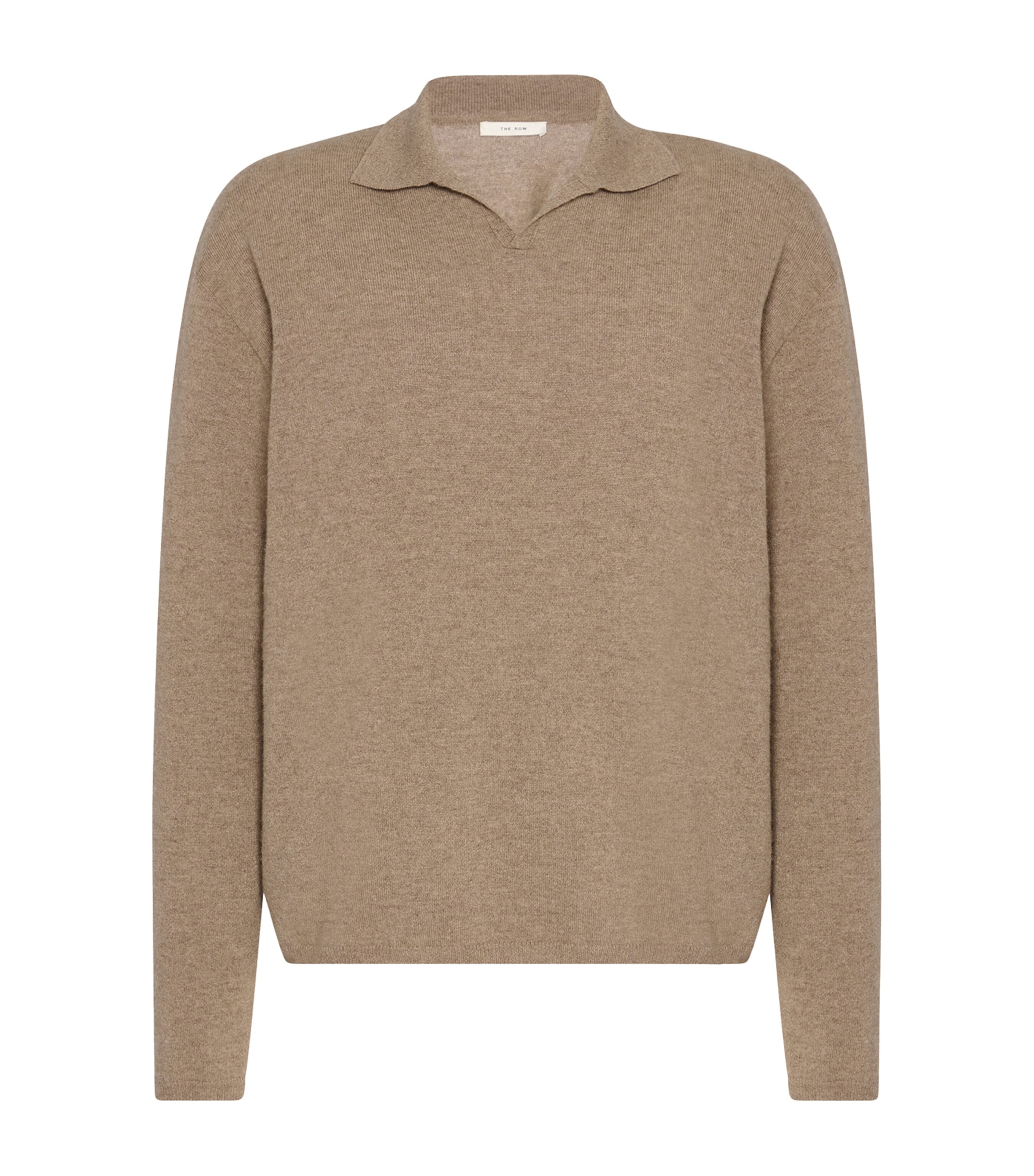 Franz Cashmere Polo Sweater TAUPE Image 1
