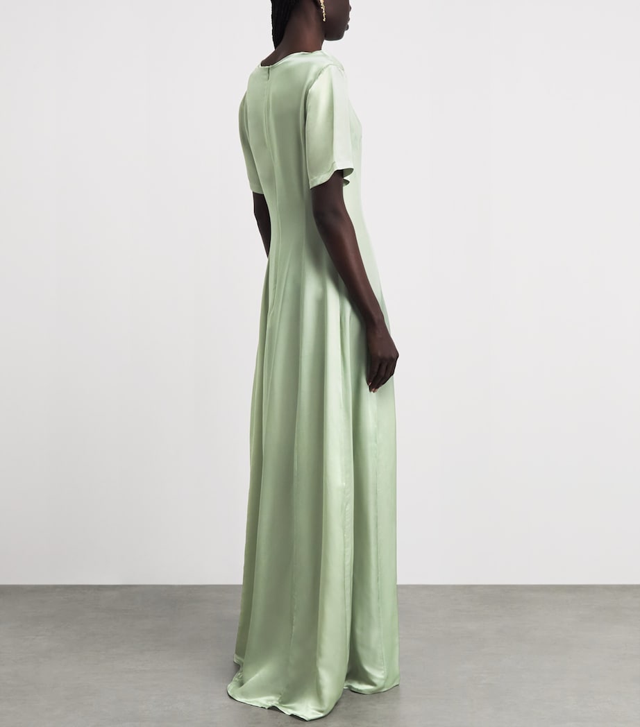 LEO LIN Womens Floral Alice Maxi Dress Tulip Print In Green Image 4
