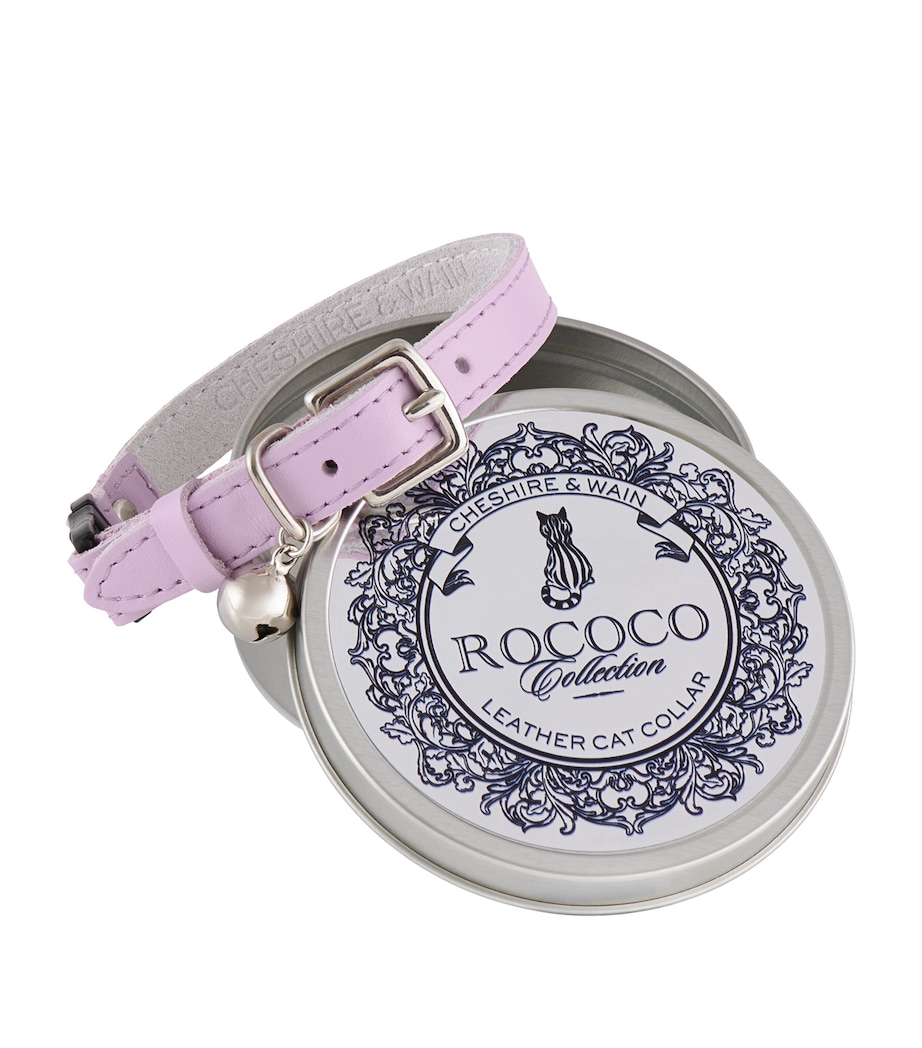 Cheshire & Wain Medium Rococo Cat Collar With Bow Purple Image 1
