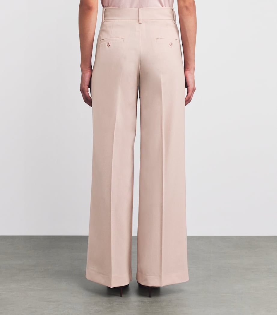 Virgin Wool Tailored Trousers POWDER Image 4