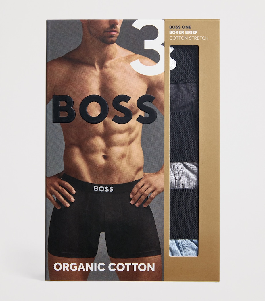 Stretch-Organic Cotton Boxer Briefs (Pack of 3) 964 OPEN MISC Image 4