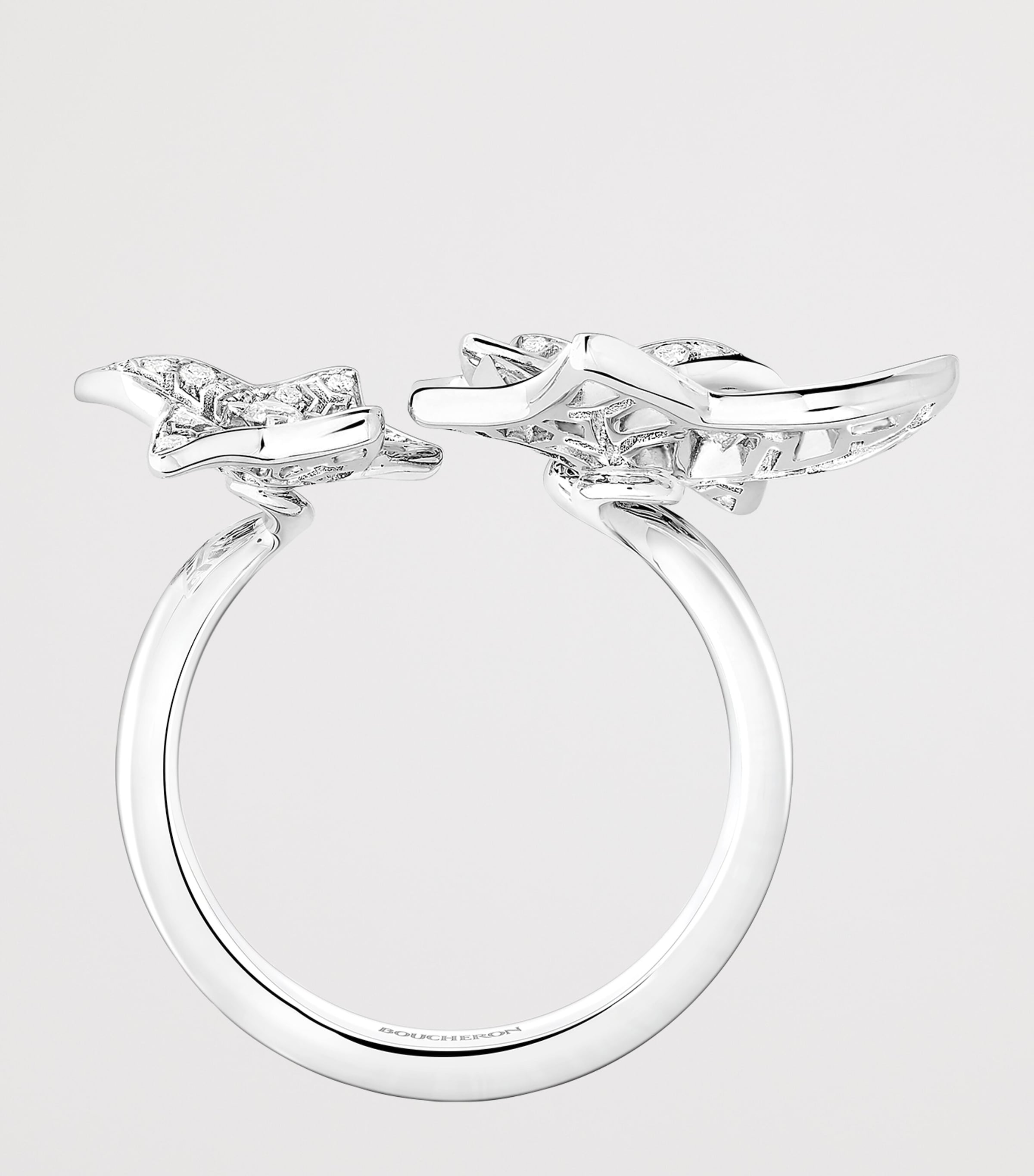 Boucheron White Gold and Diamond Lierre de Paris Ring White Gold Image 4