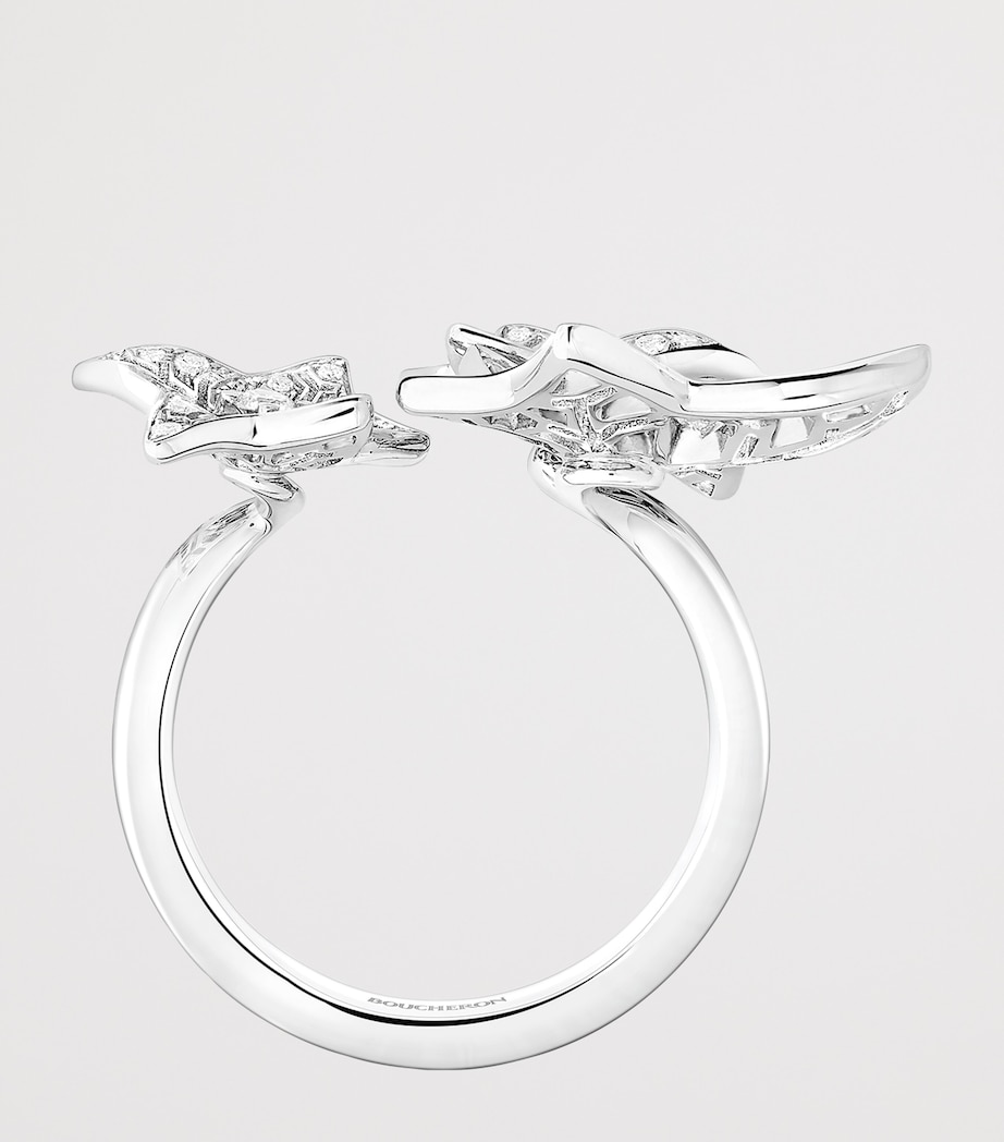 Boucheron White Gold and Diamond Lierre de Paris Ring White Gold Image 4