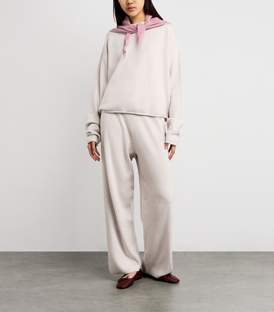 Cashmere-Blend No.387 Strut Short Sweatpants CHALK Image 2