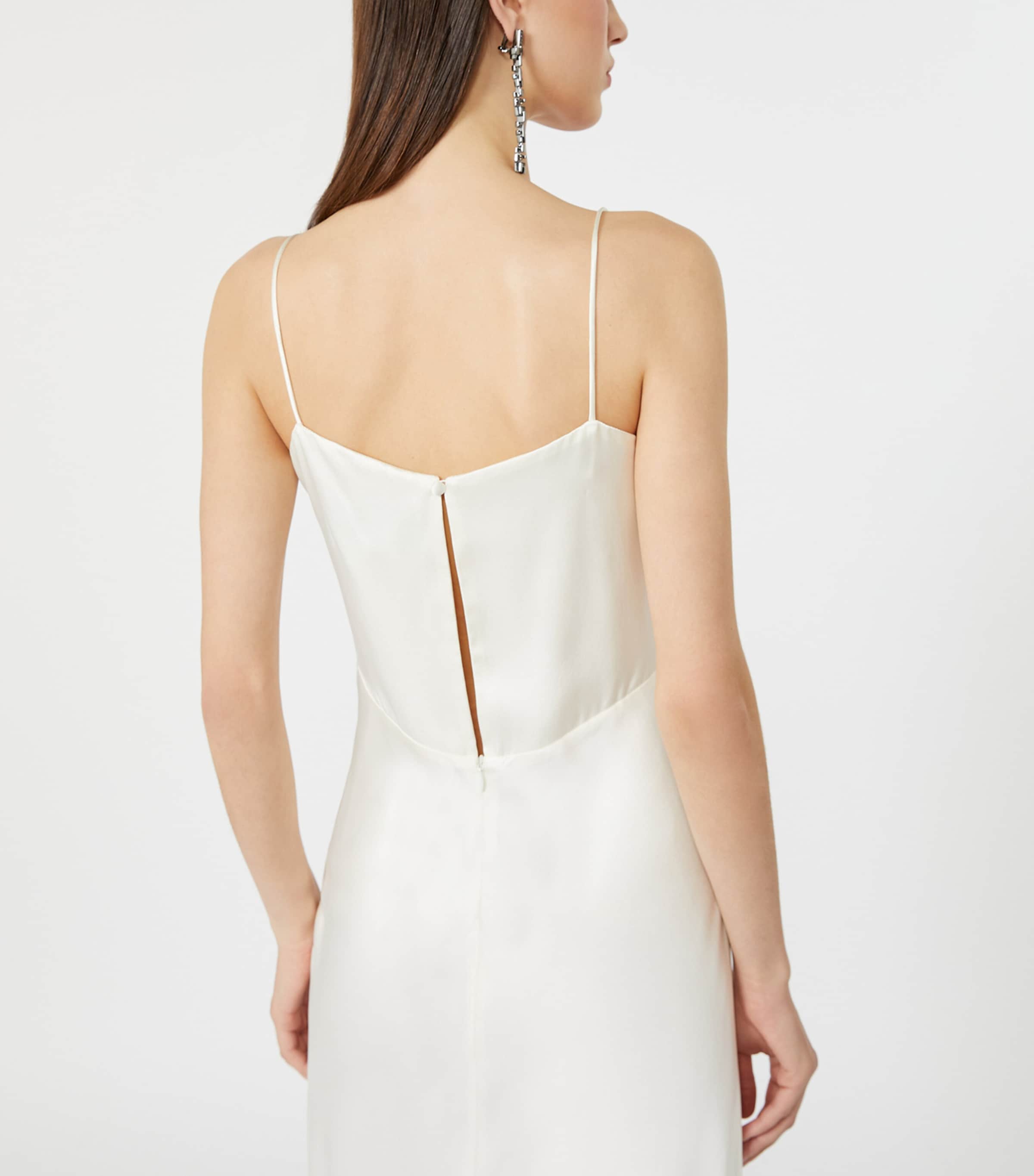 Max Mara Womens Silk V-Neck Maxi Dress Silk Image 6