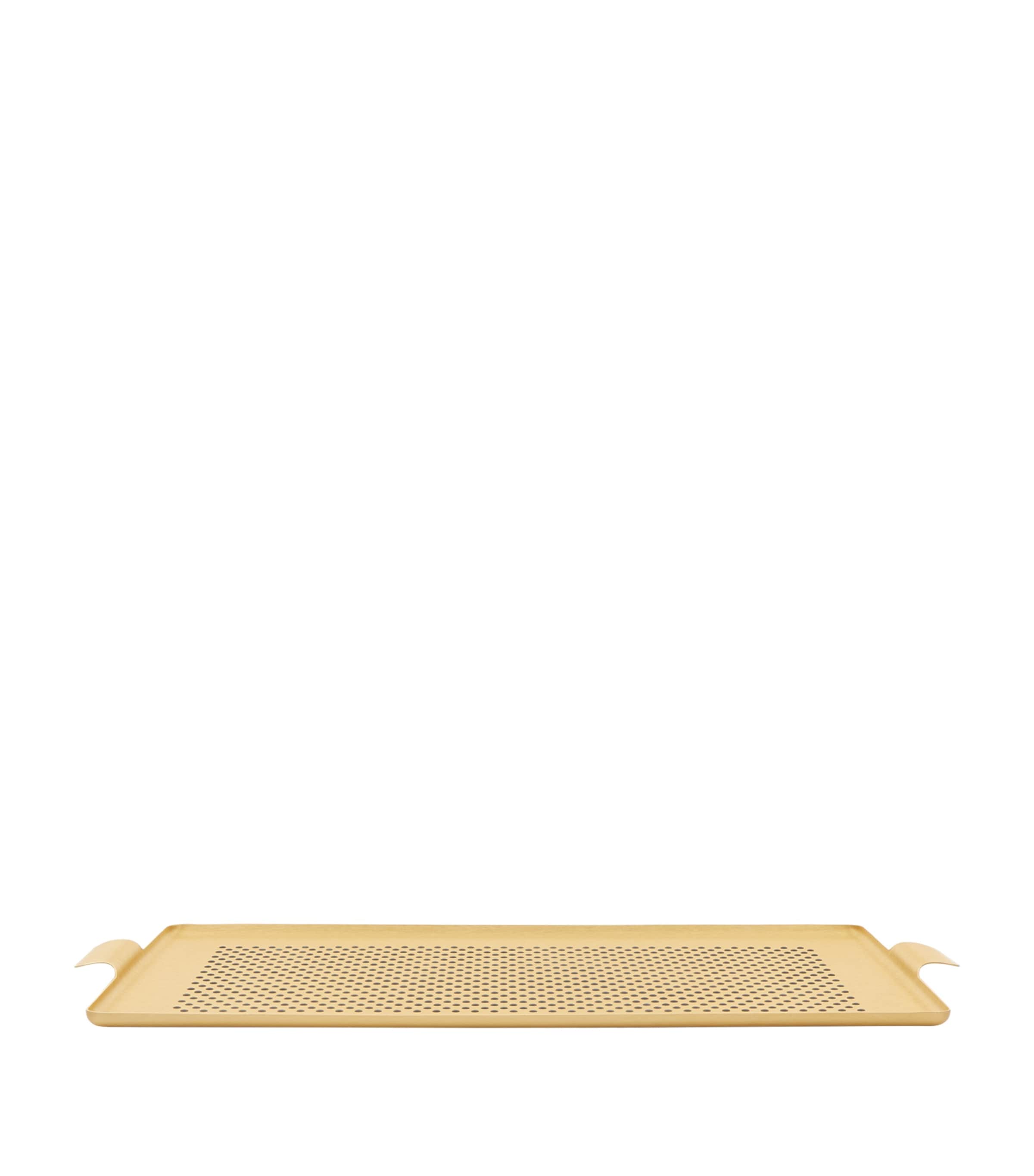 Kaymet Pressed Rubber Grip Tray In Gold