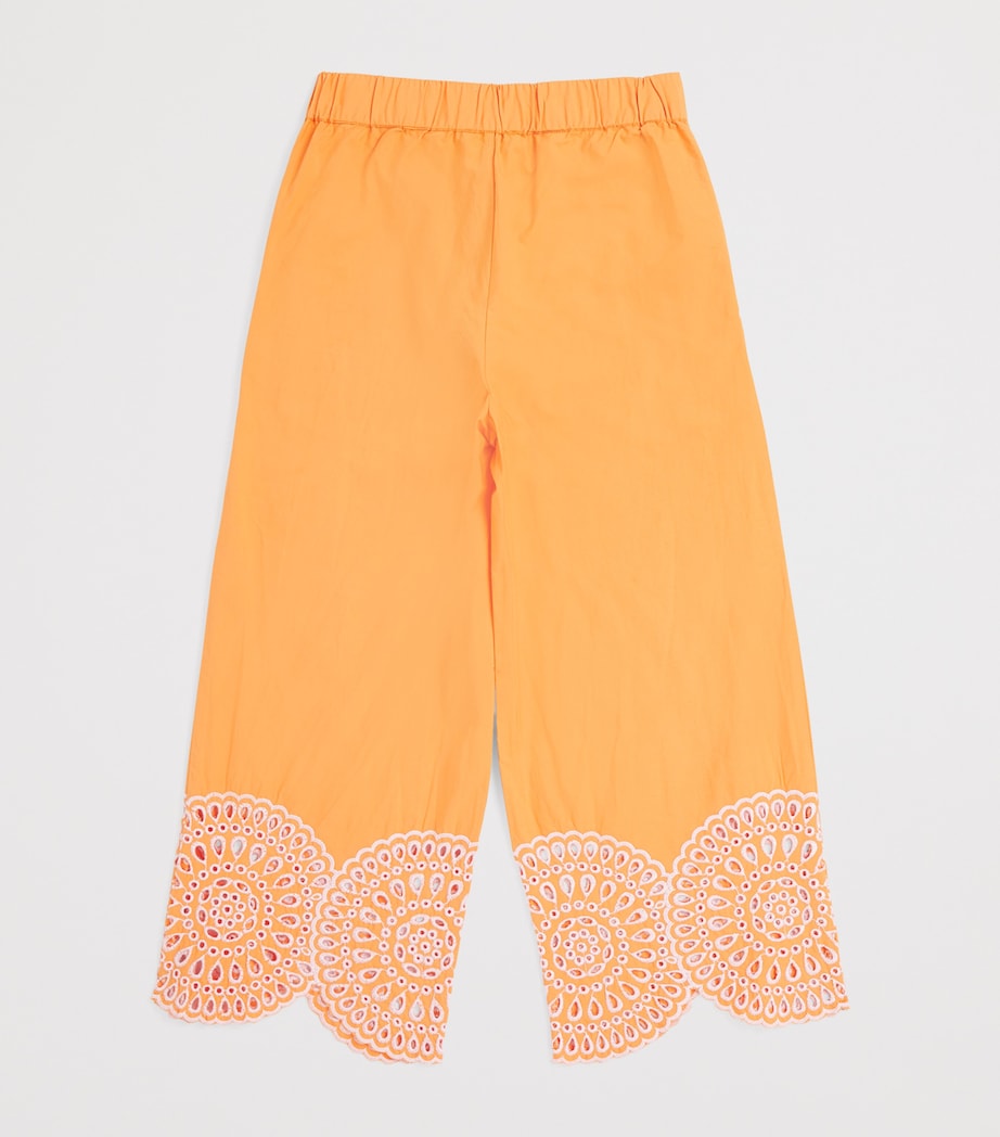Stella McCartney Kids Organic Cotton Embroidered Trousers (2-14 Years) Image 2