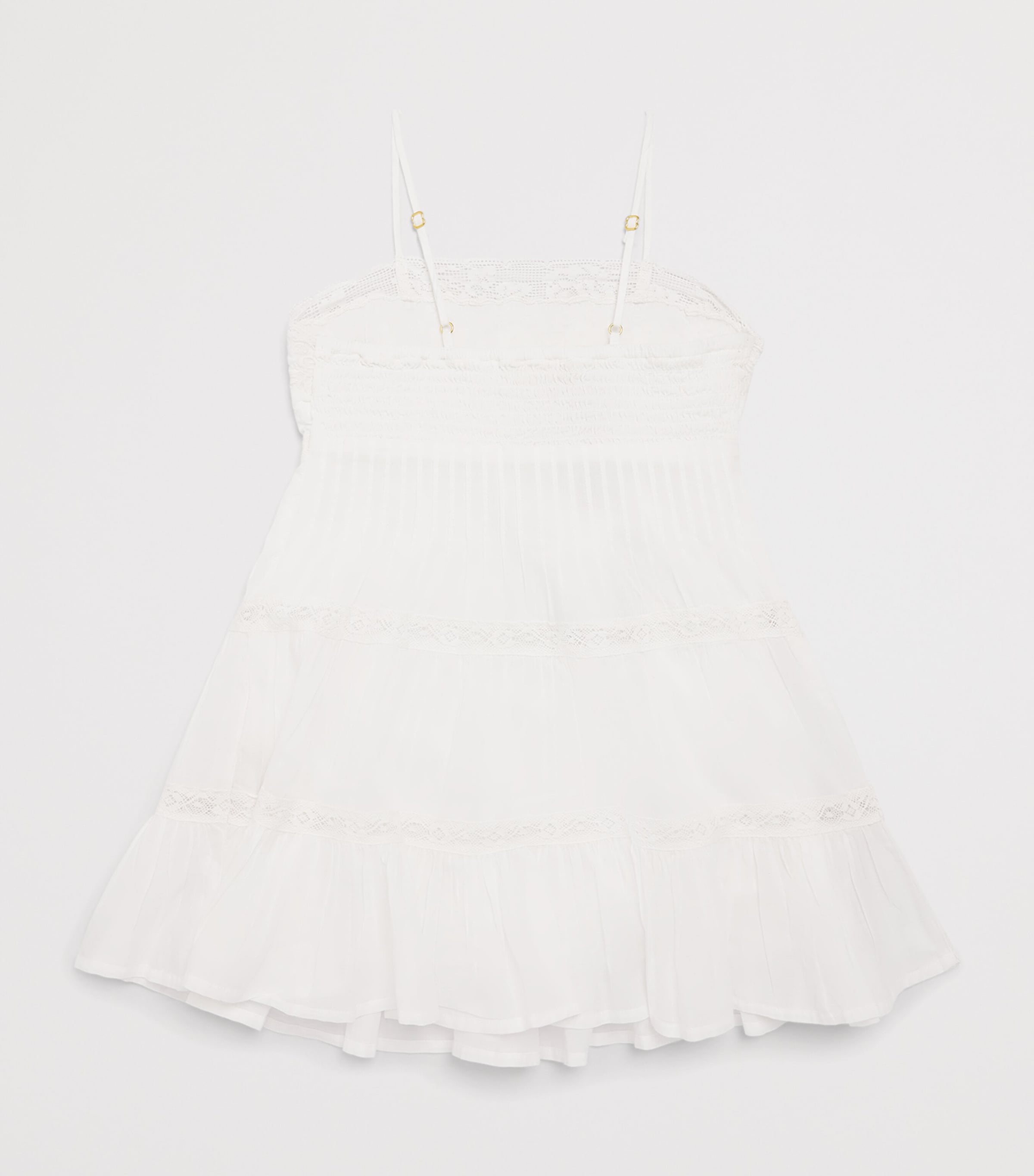 LoveShackFancy Cotton Lace-Trim Zuri Dress (7-14 Years) Whitewhite Image 2