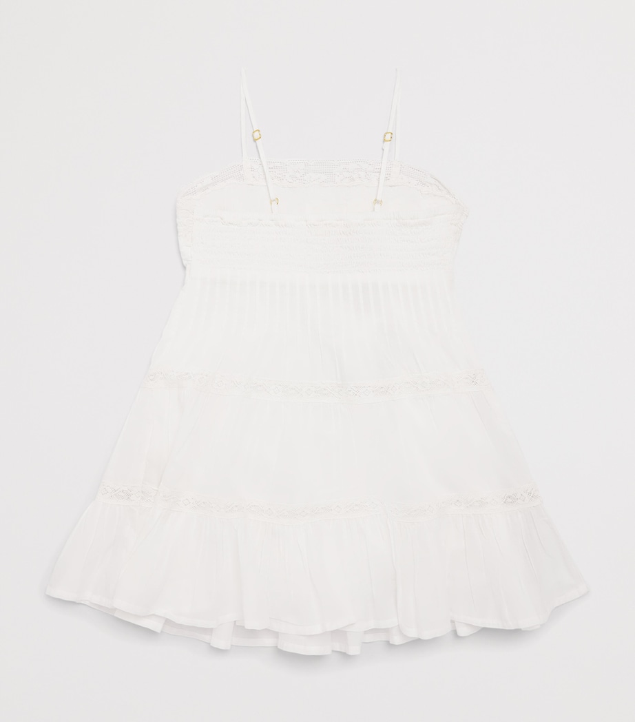 LoveShackFancy Cotton Lace-Trim Zuri Dress (7-14 Years) Whitewhite Image 2