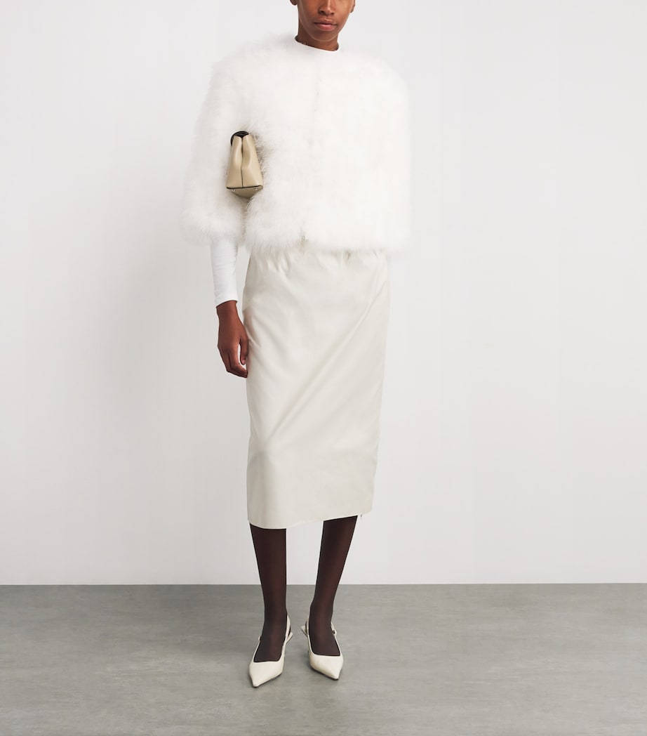 Feather Cropped Jacket A1006 Image 2