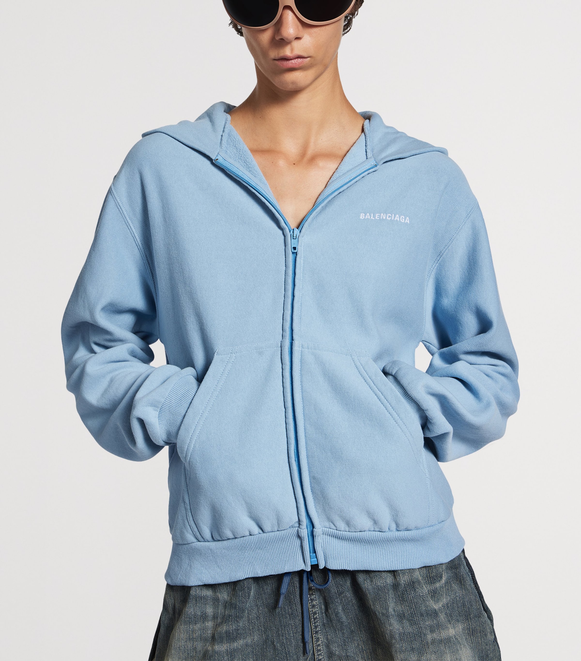 Cotton Zip-Up Hoodie 4773 Image 5