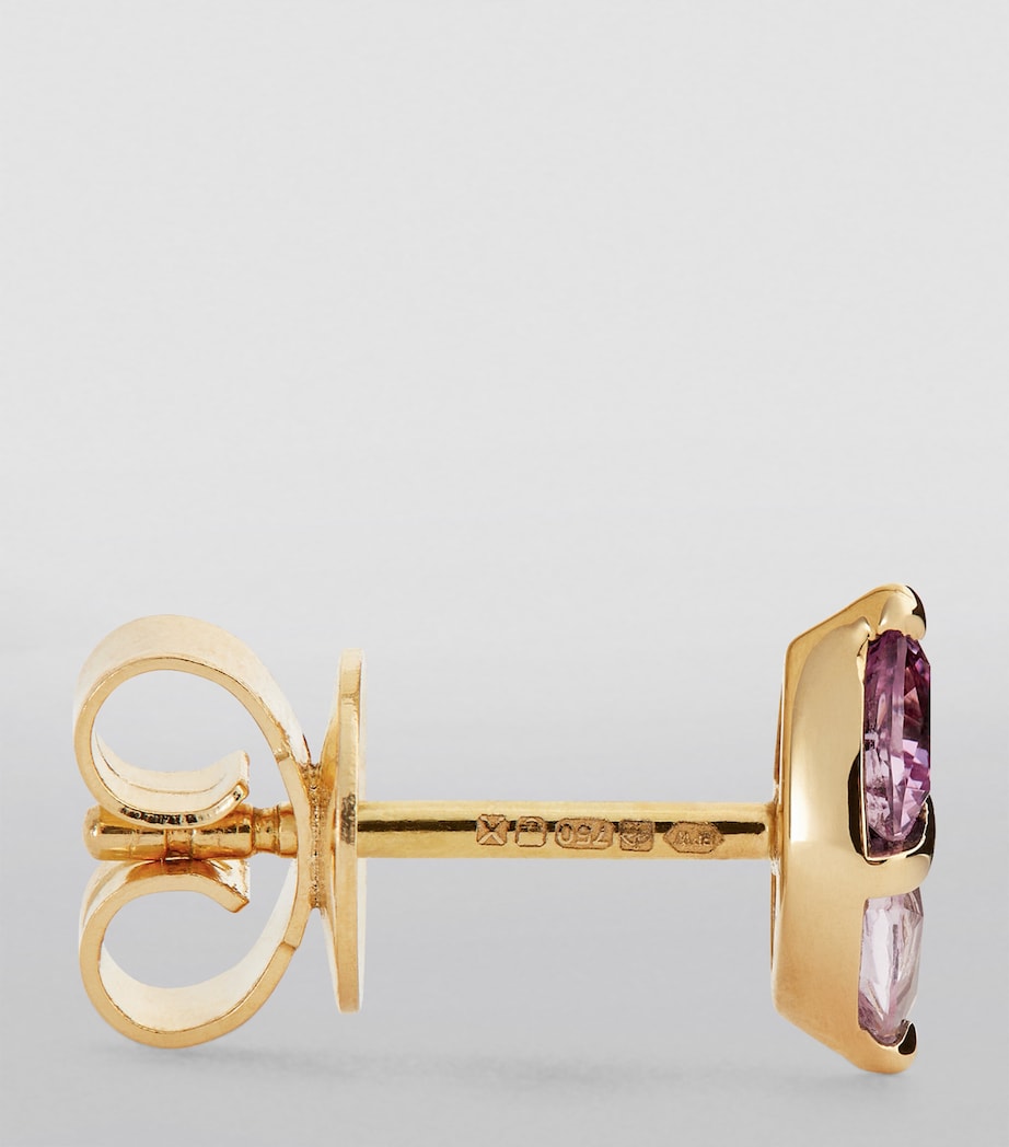Yellow Gold and Sapphire Tilly Stud Earrings YELLOW GOLD Image 3