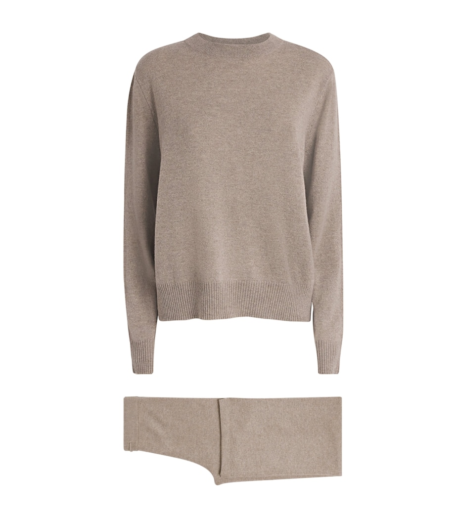 Cashmere Sweater and Trouser Set GREIGE Image 1