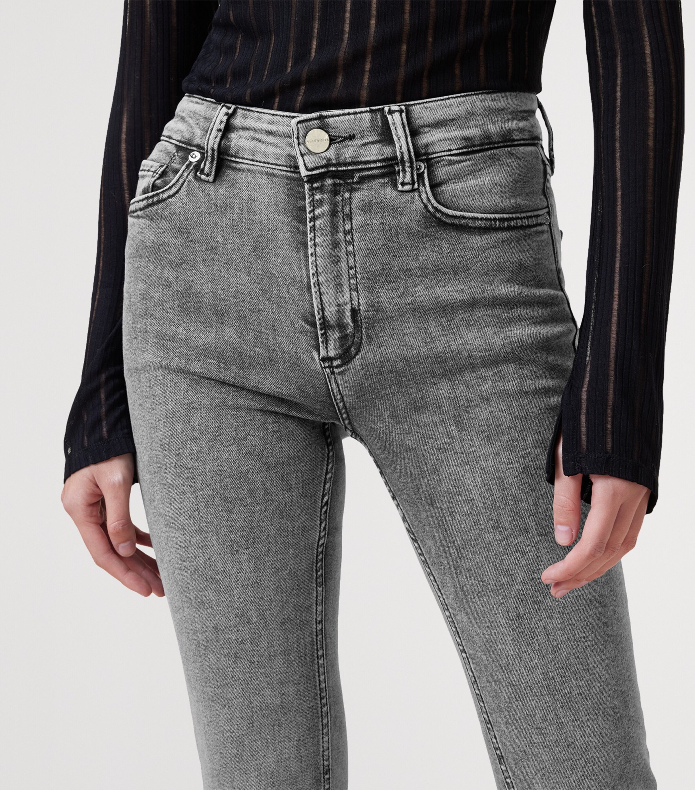 Haldan Bootcut Jeans WASHED GREY Image 8