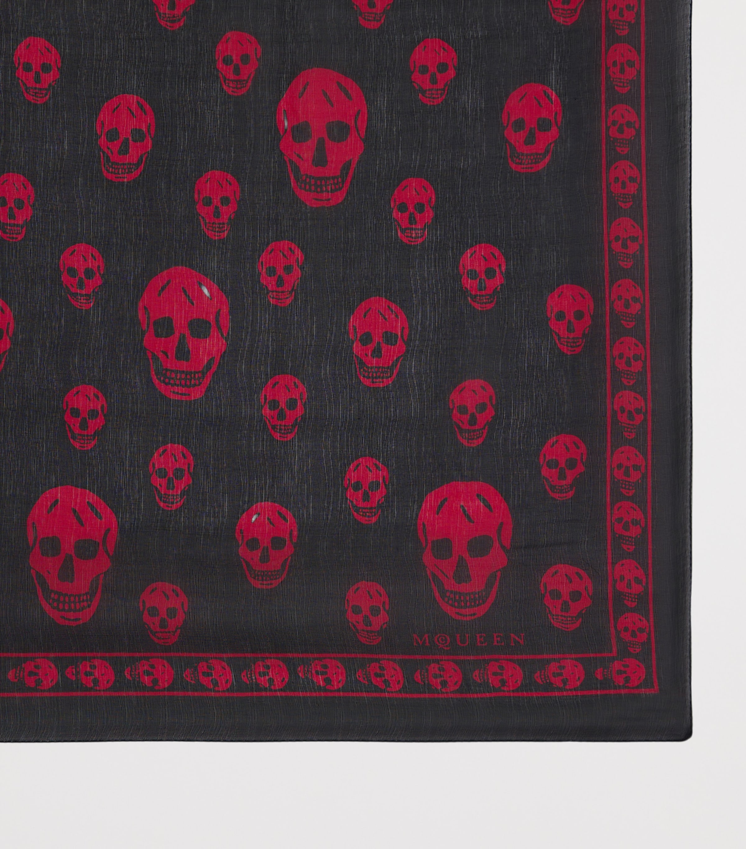 McQueen Silk Skull Scarf Image 2