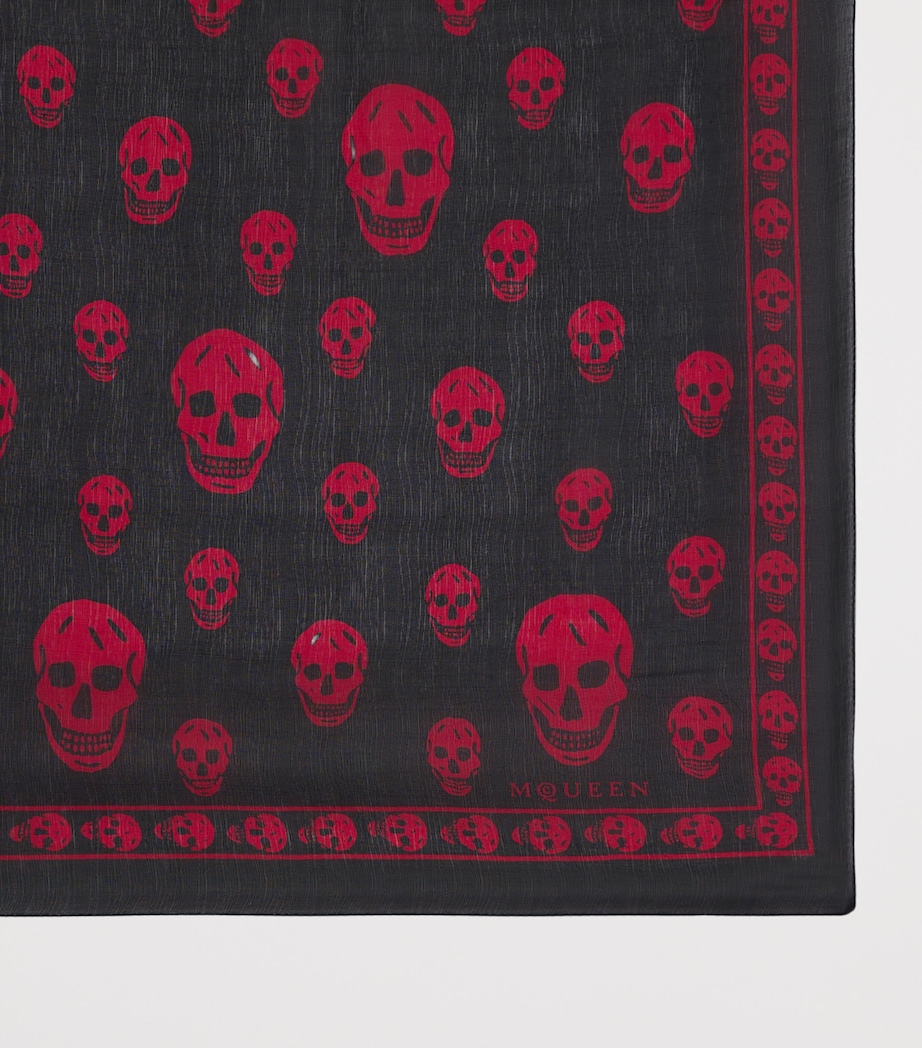 McQueen Silk Skull Scarf Image 2