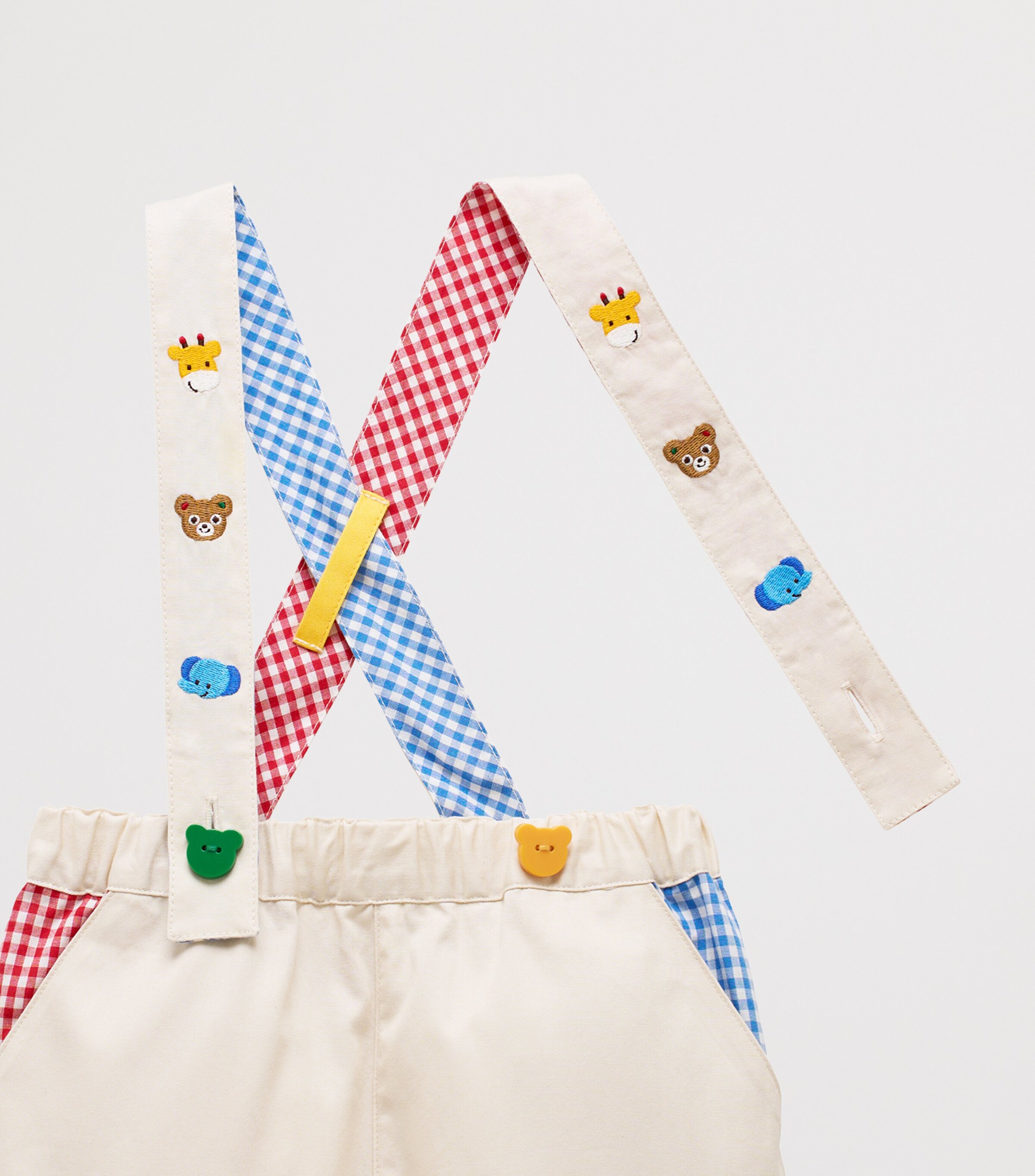 Miki House Cotton Pucchi Suspender Shorts (2-4 Years) Image 4