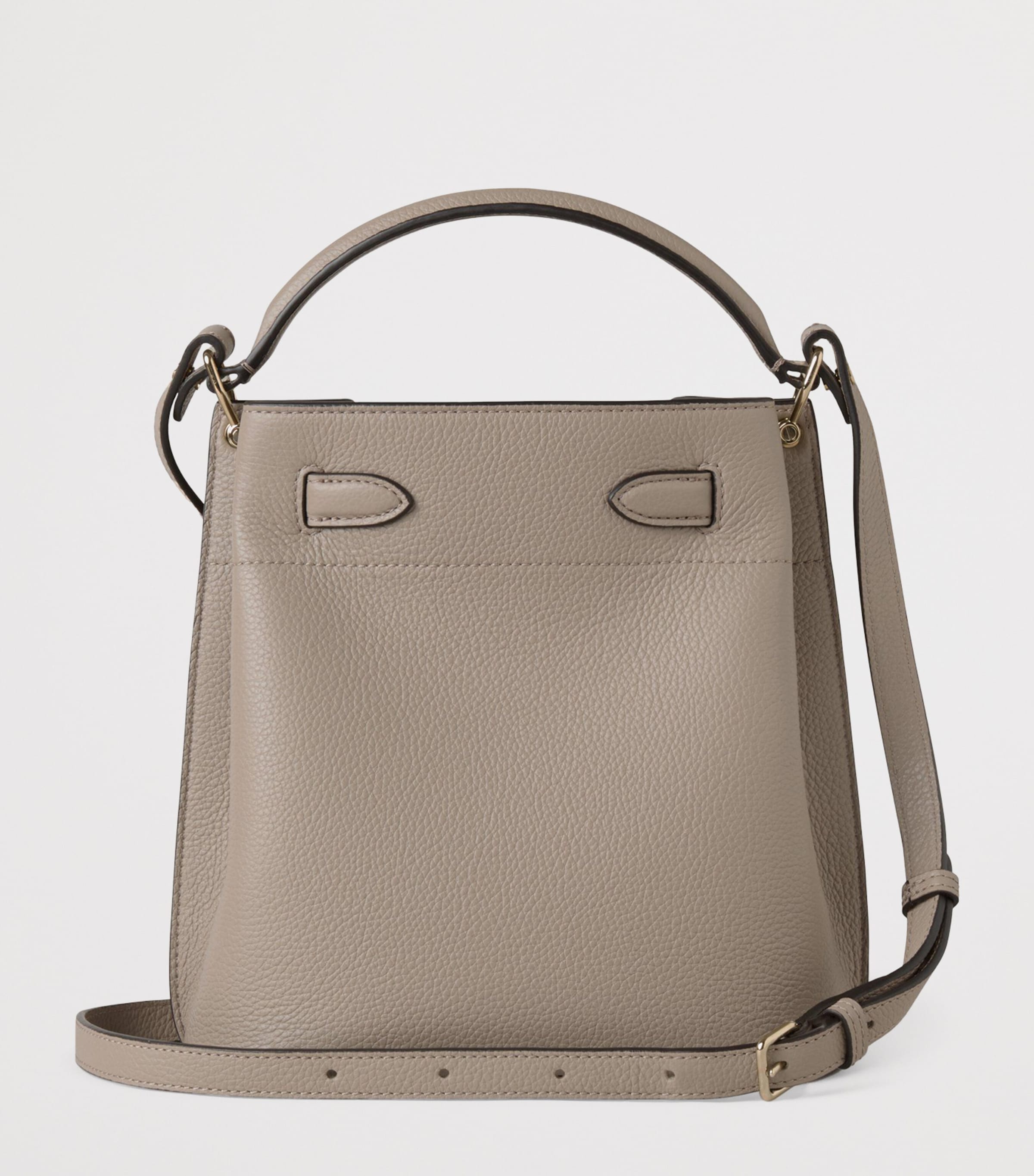 Leather Islington Bucket Bag CASHMERE TAUPE Image 3