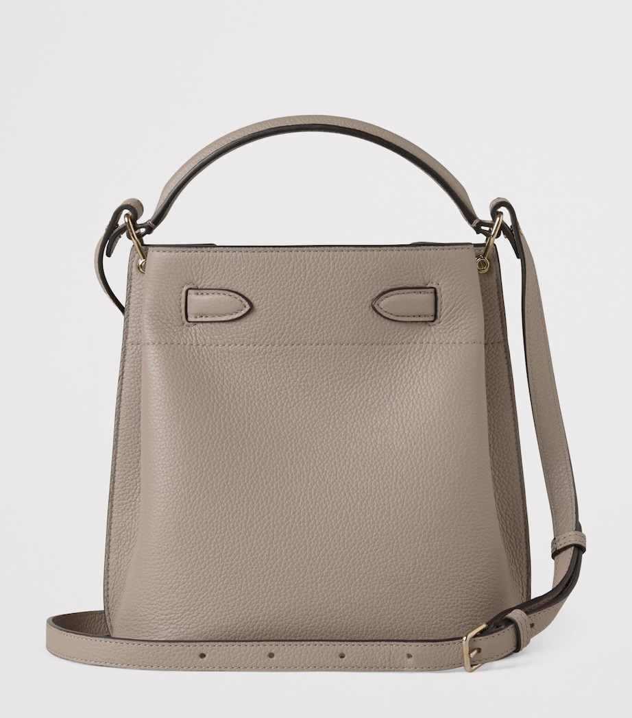 Leather Islington Bucket Bag CASHMERE TAUPE Image 3
