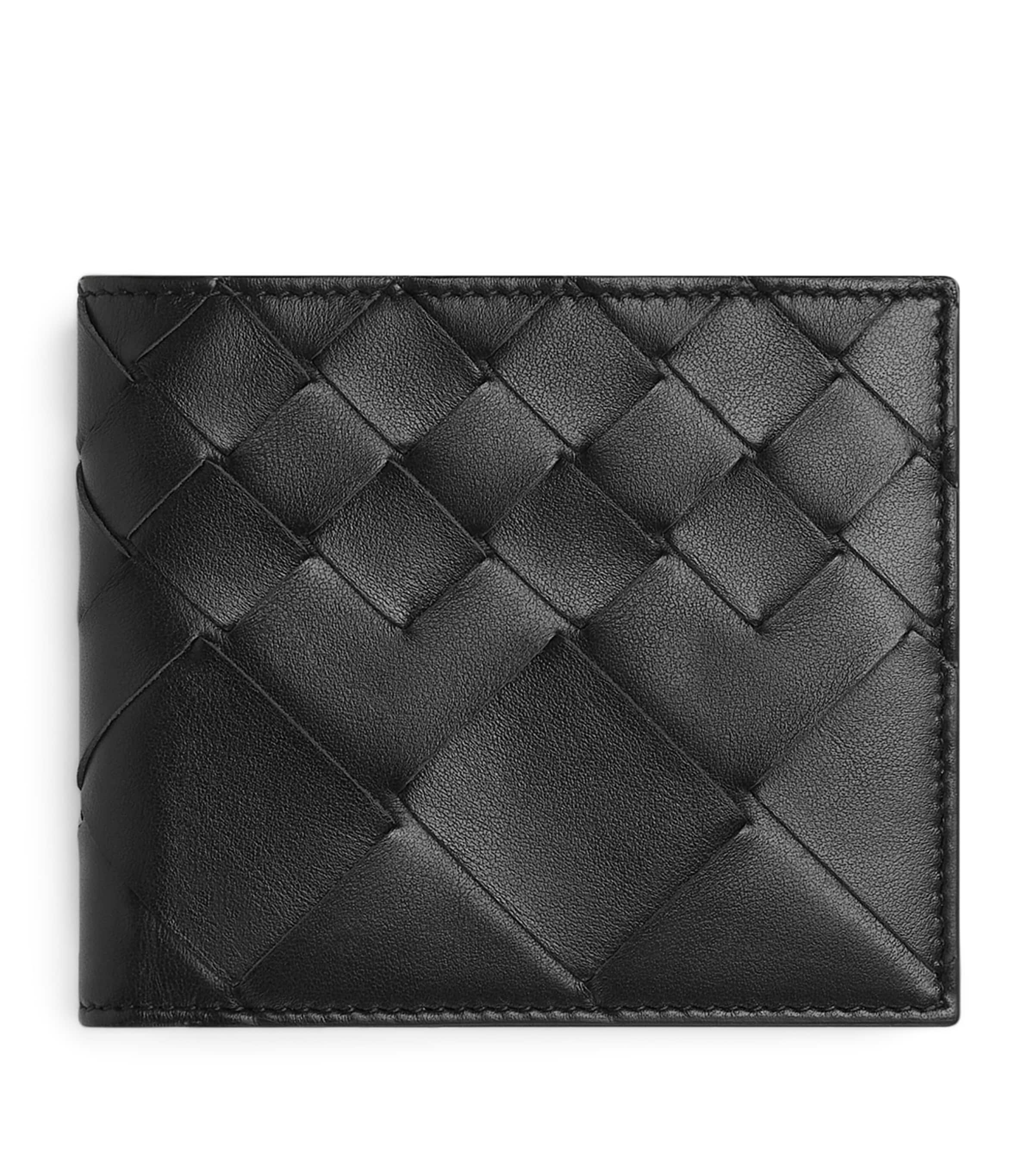 Leather Intrecciato Bifold Wallet 8803 Image 2