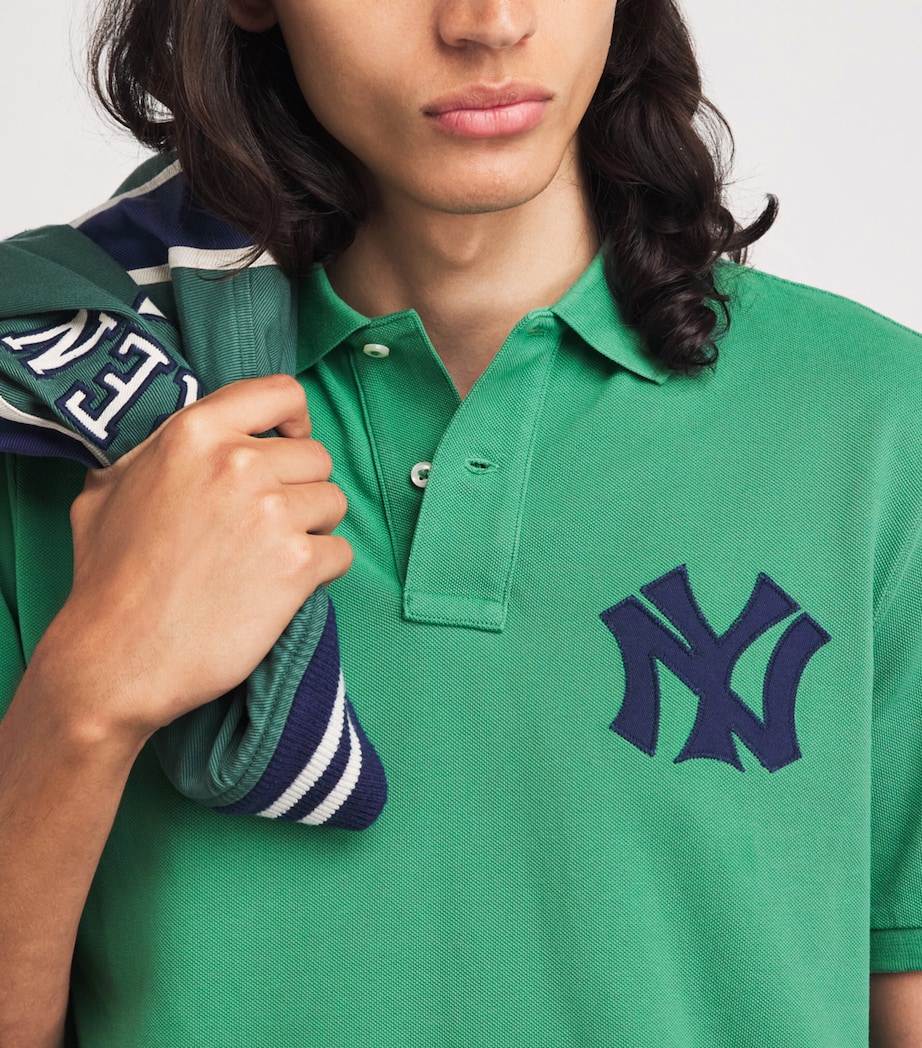 Polo Ralph Lauren Mens NY Yankees Polo Shirt Bay Green Image 3