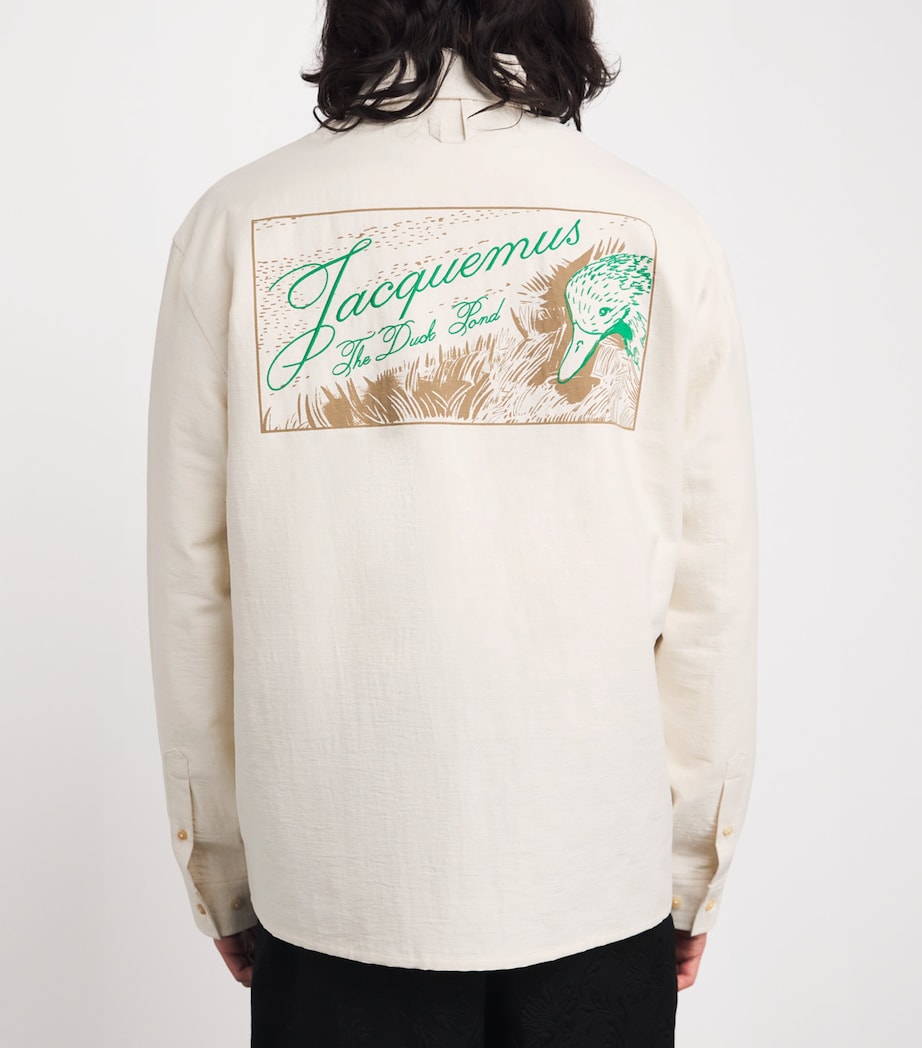 Cotton-Blend Zip-Up Mecano Shirt OFF-WHITE-110 Image 4