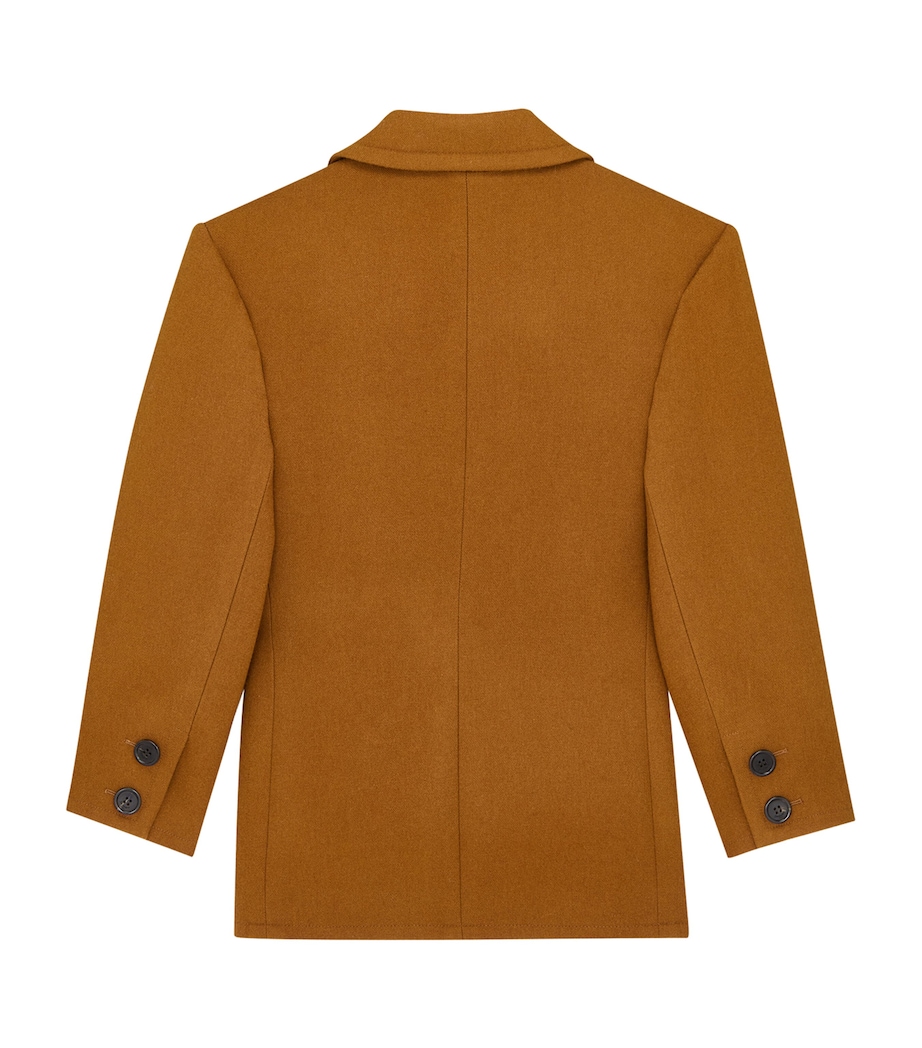 Saint Laurent Womens Wool Single-Breasted Blazer Image 3