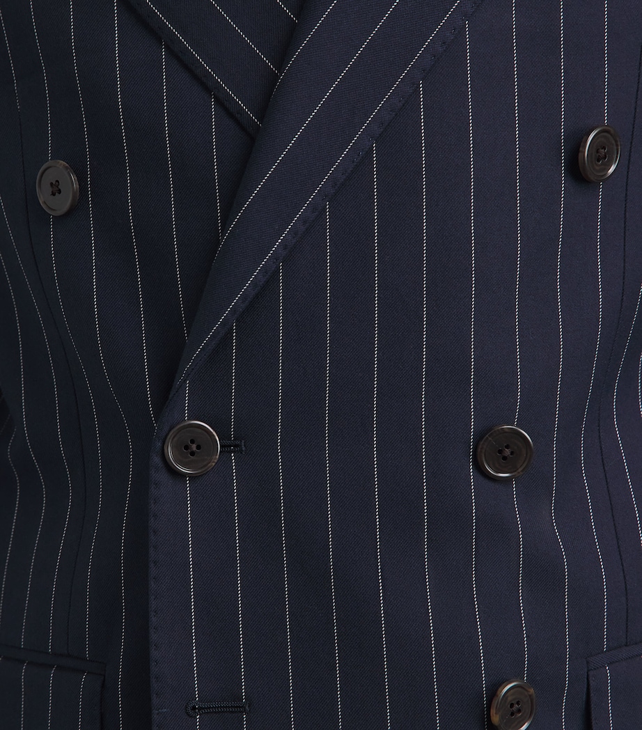 Polo Ralph Lauren Mens Stripe 2-Piece Suit Navy/cream Image 3