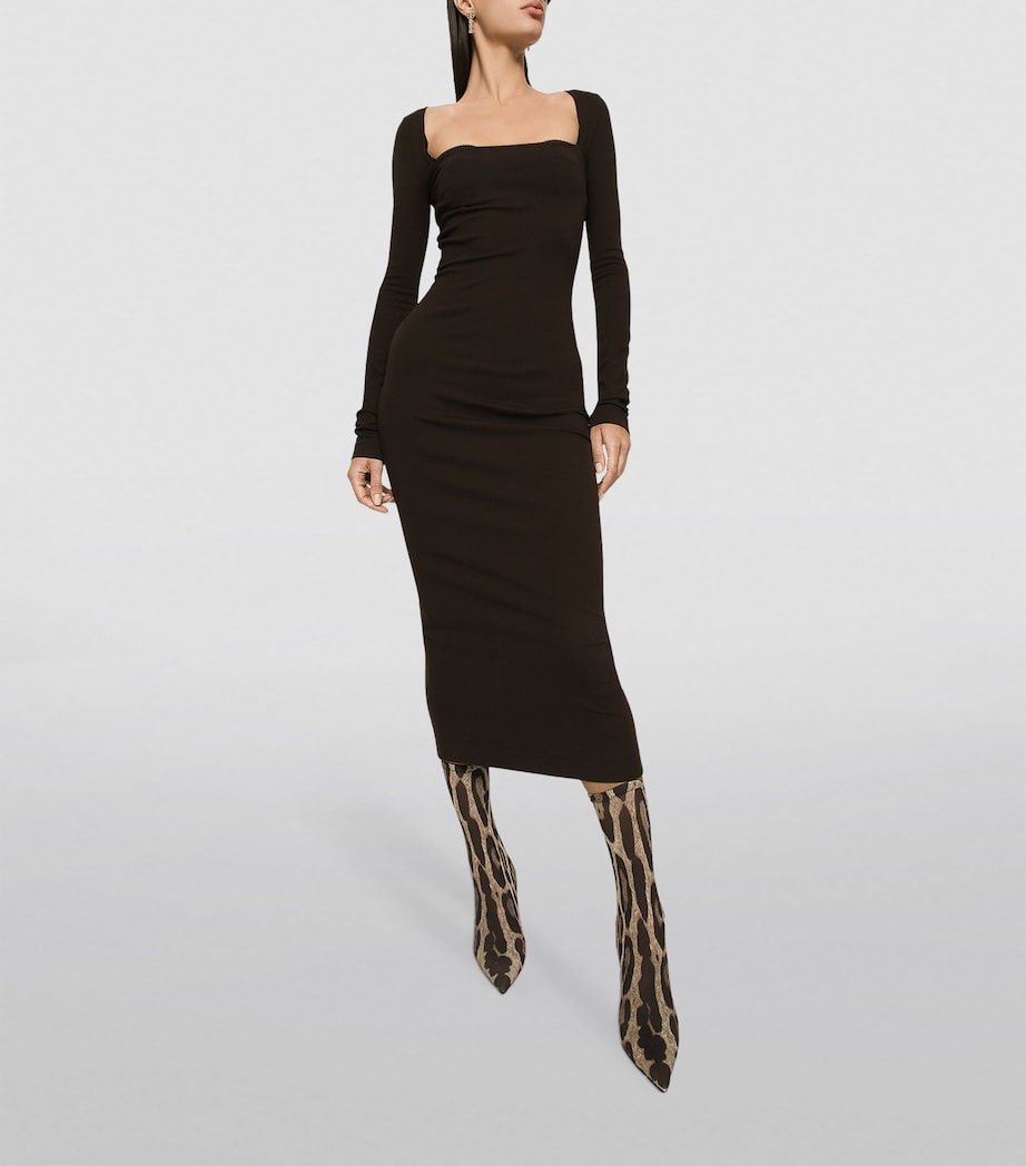 Bodycon Midi Dress M1512-DARK Image 4