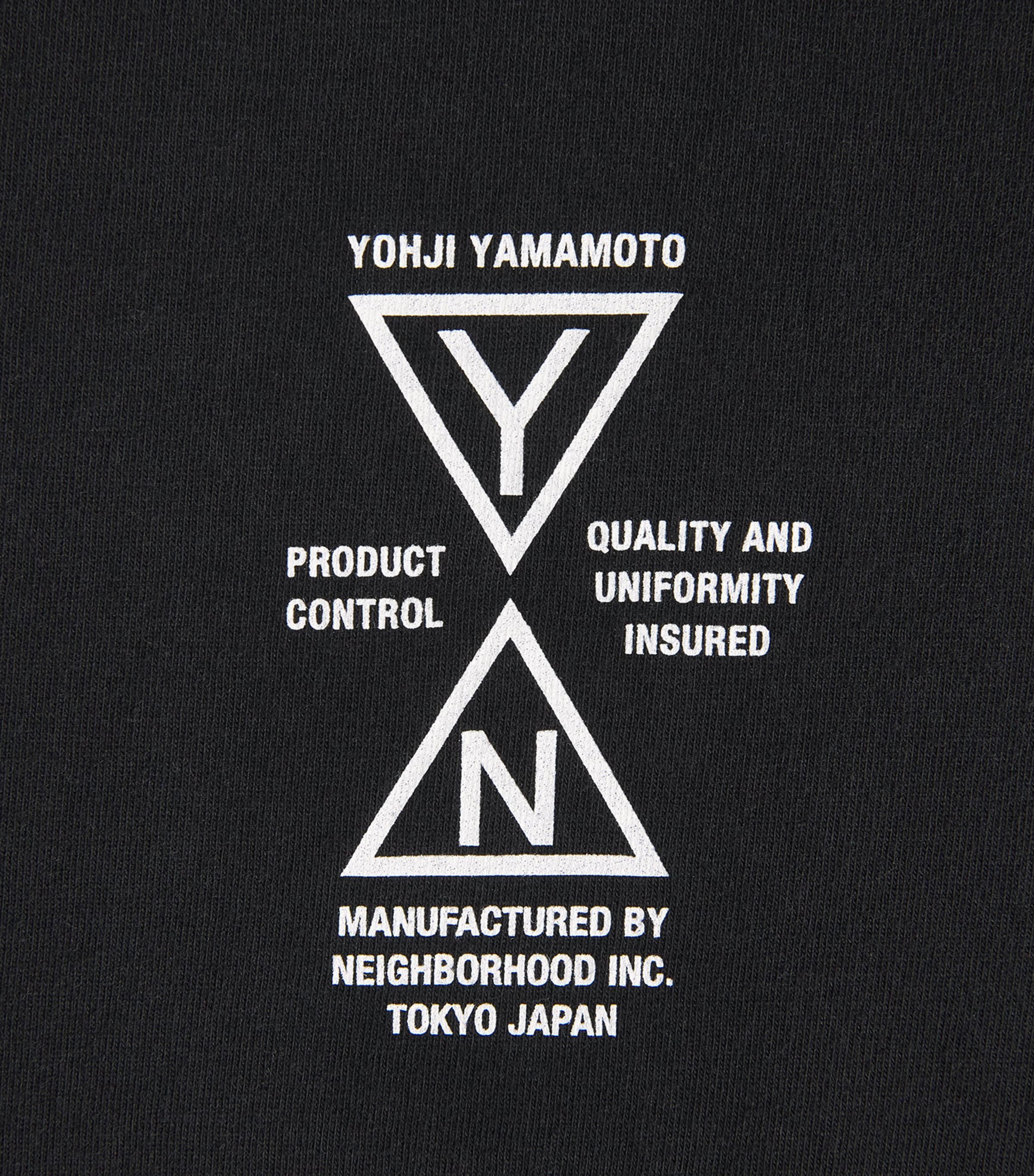 Yohji Yamamoto Mens x Neighborhood Cotton Graphic T-Shirt Black Image 6