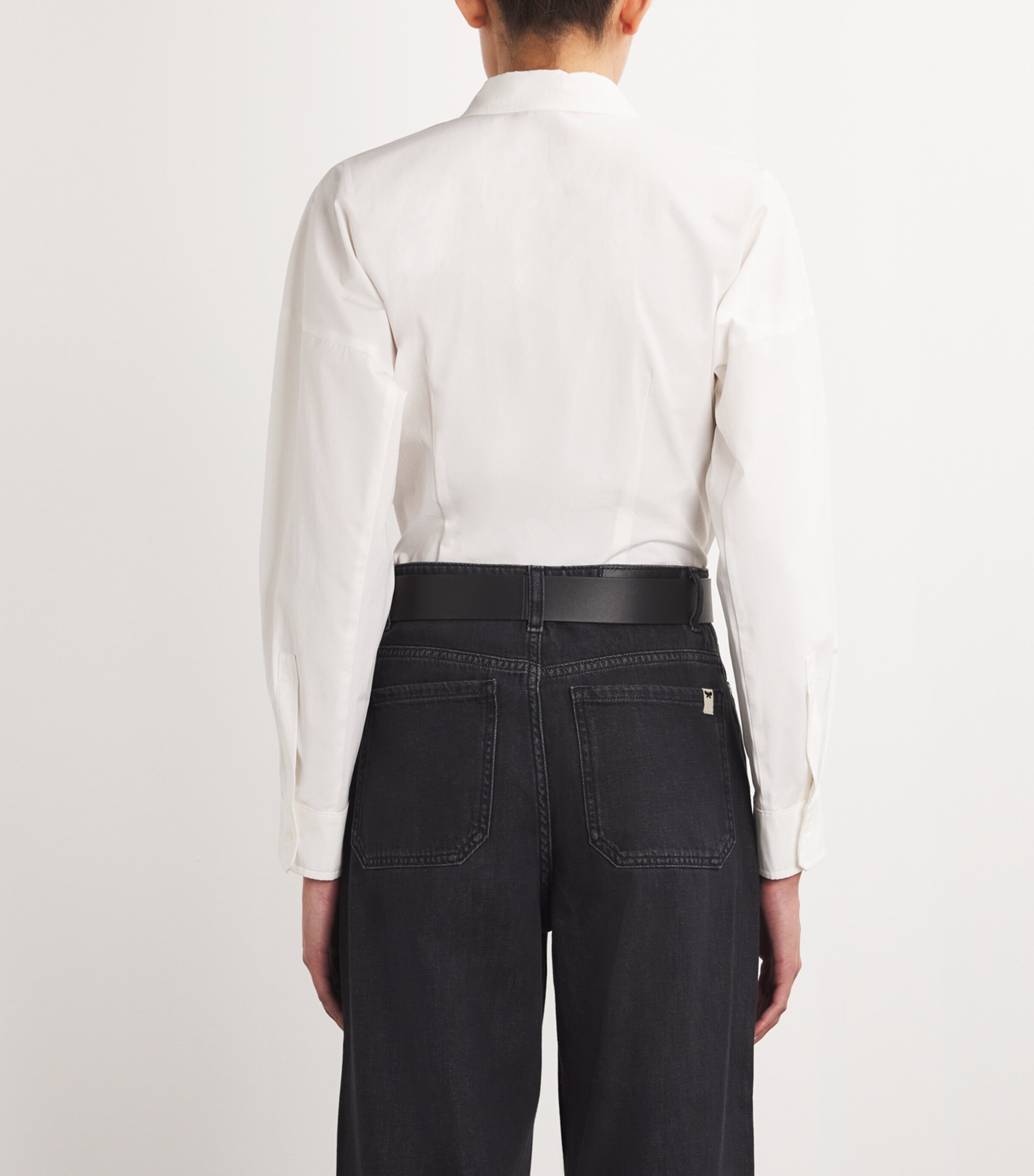 Weekend Max Mara Nappa Leather Tonal Belt Black Image 3