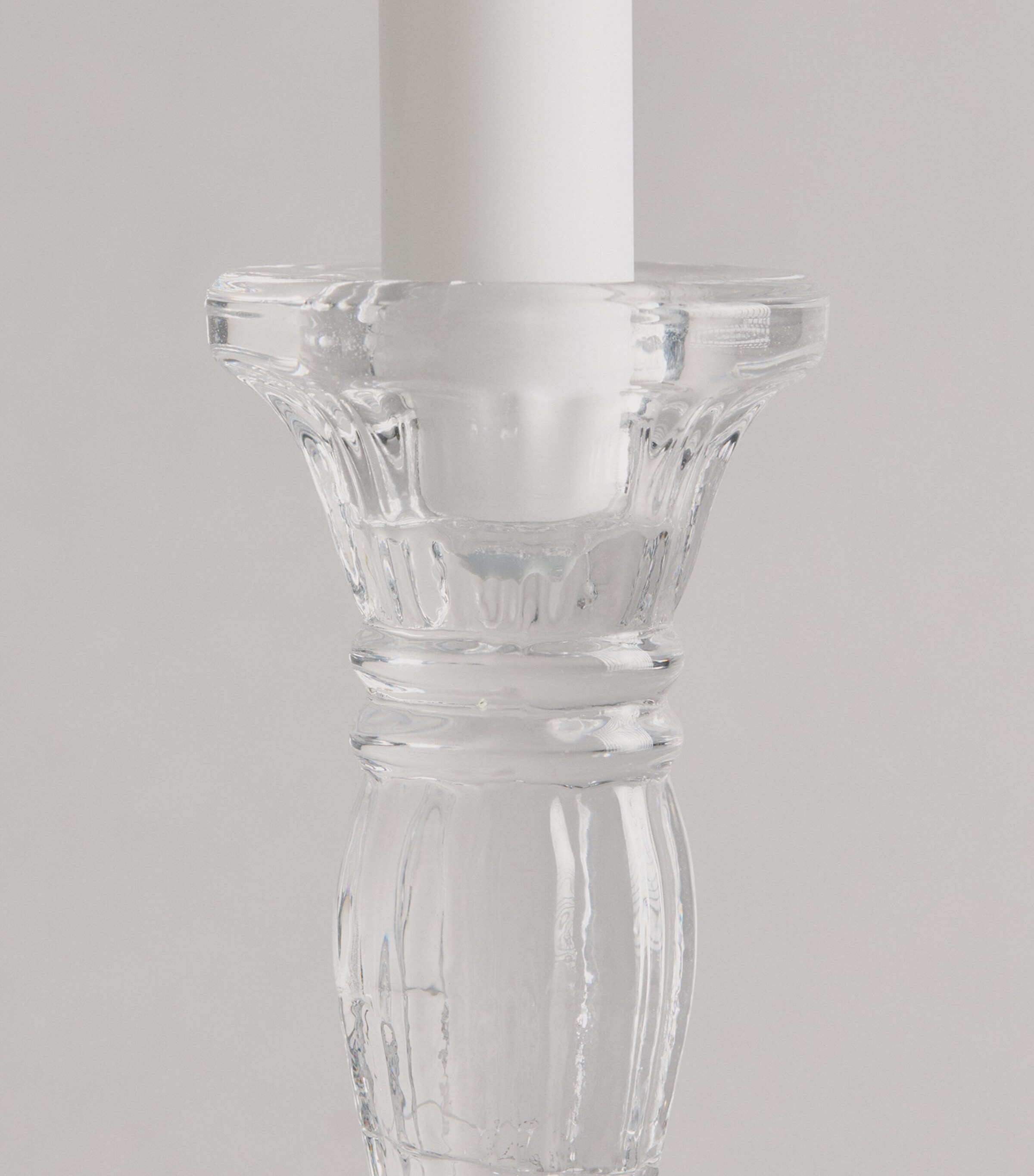 Harrods Glass Candlestick Image 2