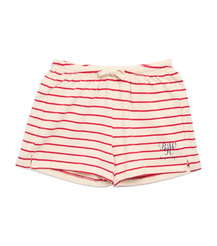x RHW Organic Cotton Stripe Shorts (5-8 Years) PORTA TRIPE Image 1
