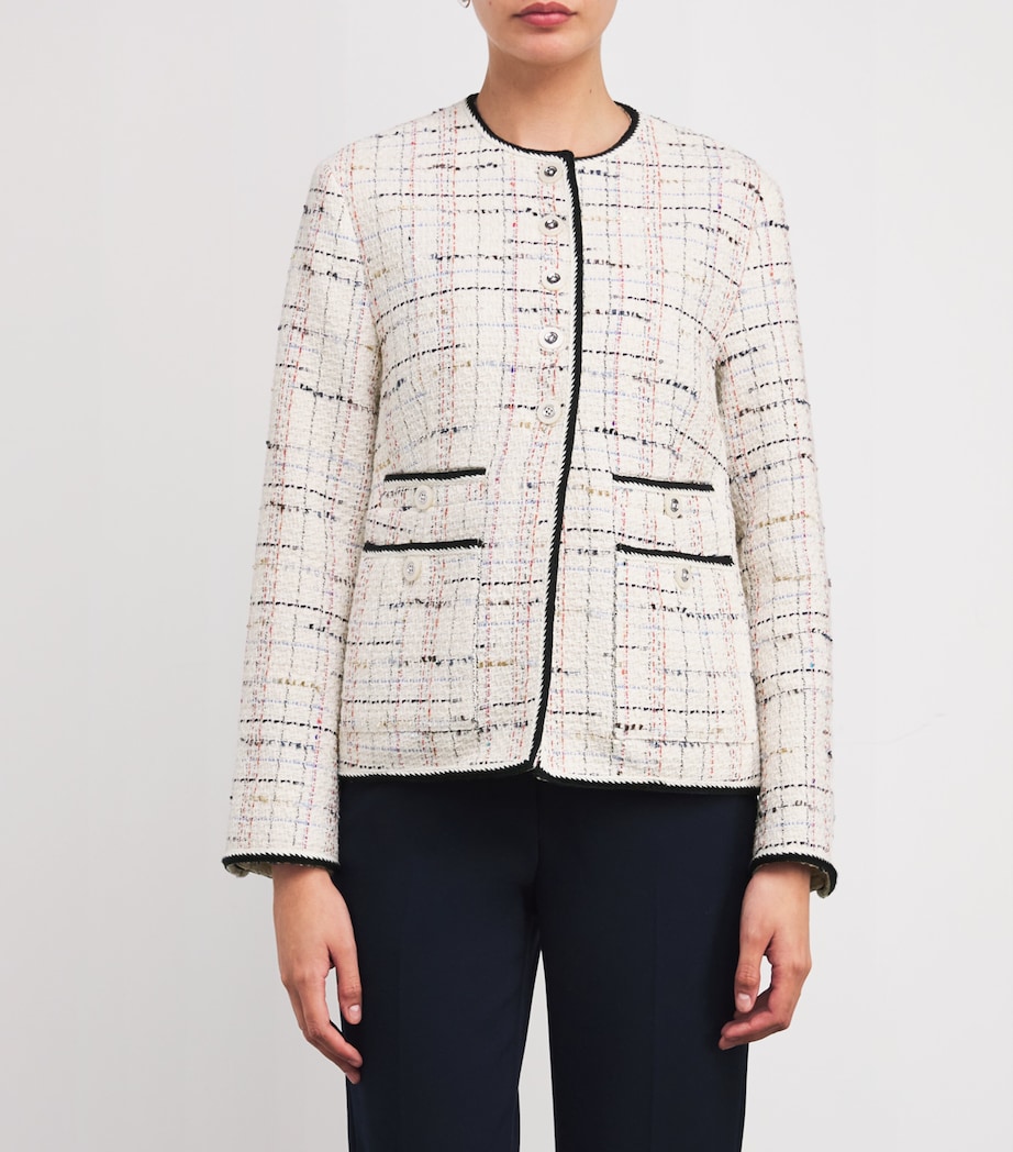 Tweed Celeste Dickey Jacket W0202 OFF WHT MULTI Image 3