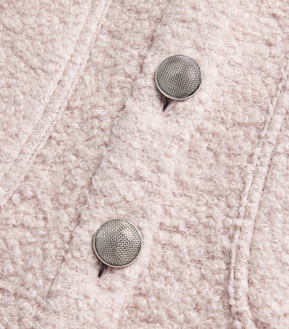 Alpaca-Cashmere Brushed Bouclé Mini Skirt BLUSH Image 5