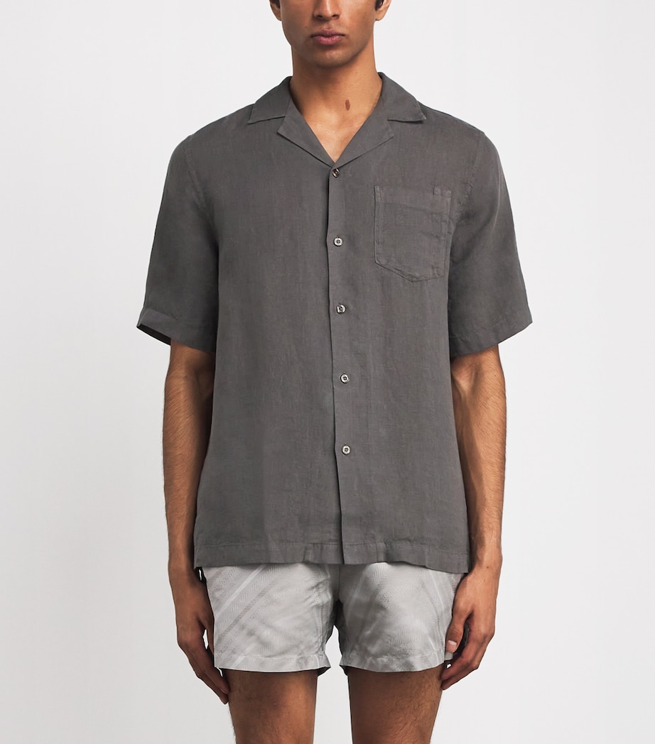 Linen Angelo Shirt 905-CEDAR GREY Image 3