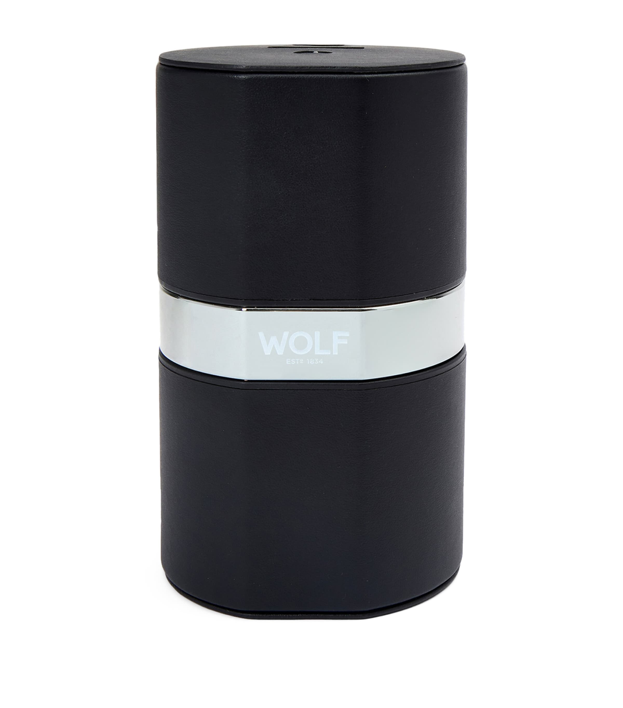 WOLF Vegan Leather The Rocket Watch Winder Black Image 2