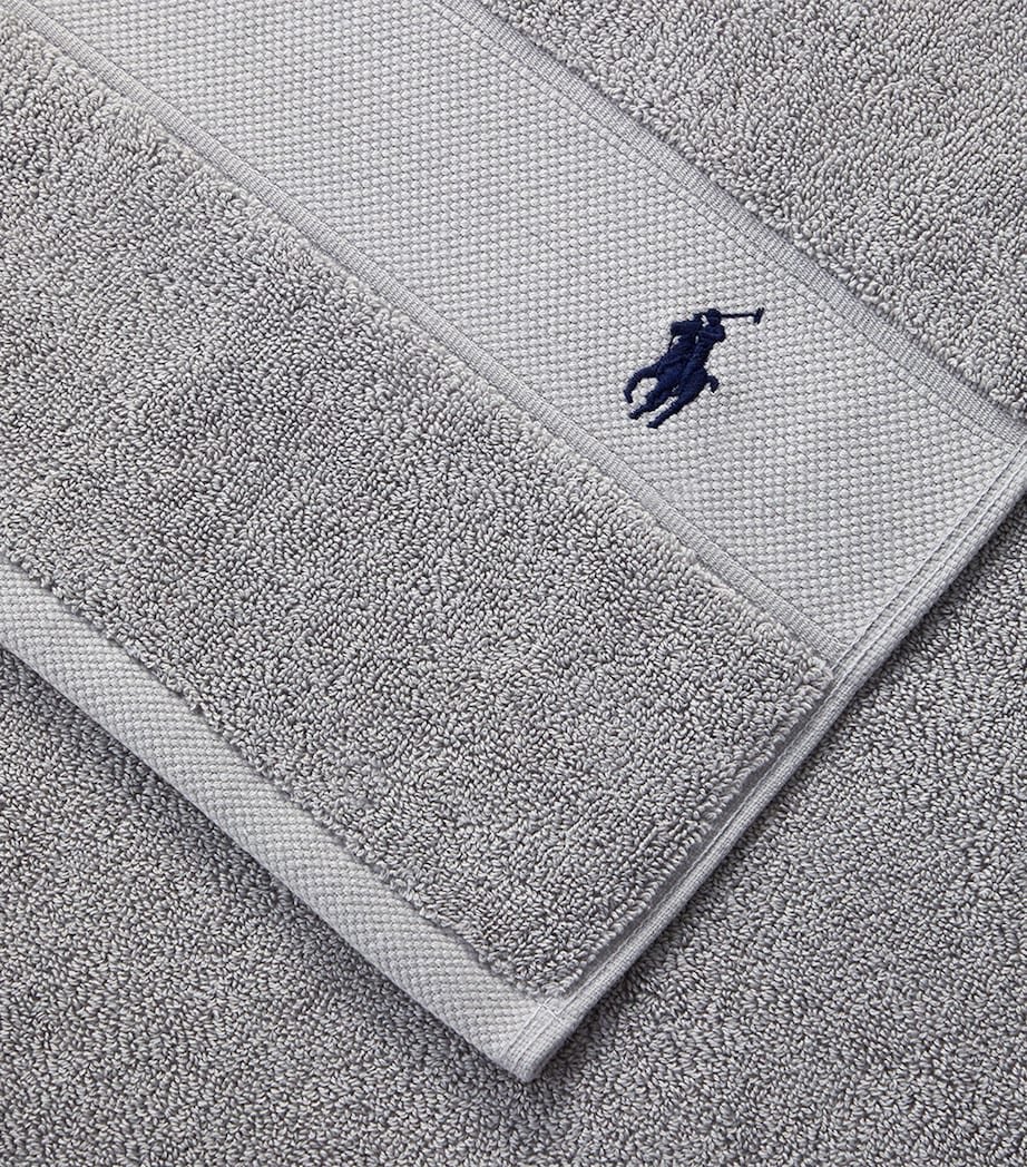 Polo Player Face Cloth (33cm x 33cm) ANDOVER HEATHER Image 5