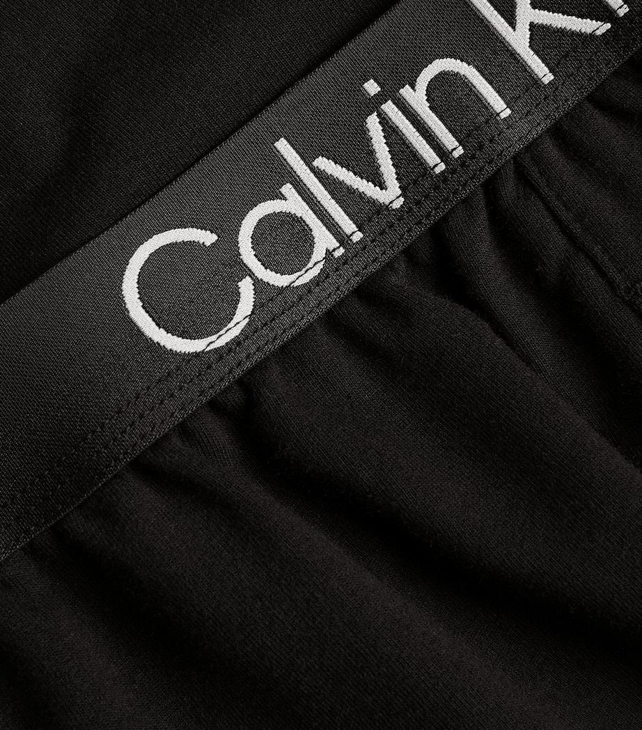 Calvin Klein Mens Modern Structure Lounge Shorts Black Image 5