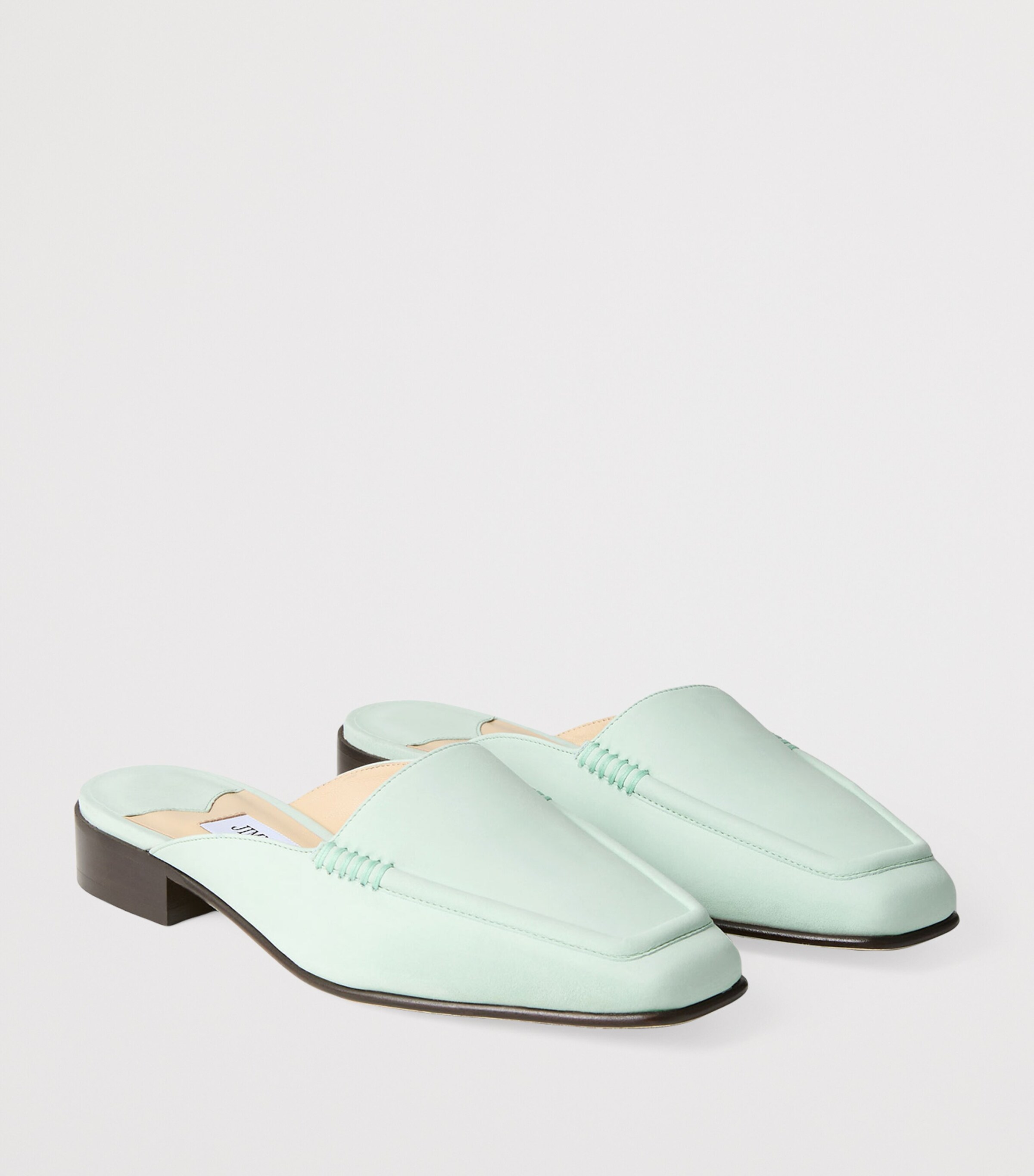 Archive Collection: Flat Nubuck Mules COOL MINT Image 5