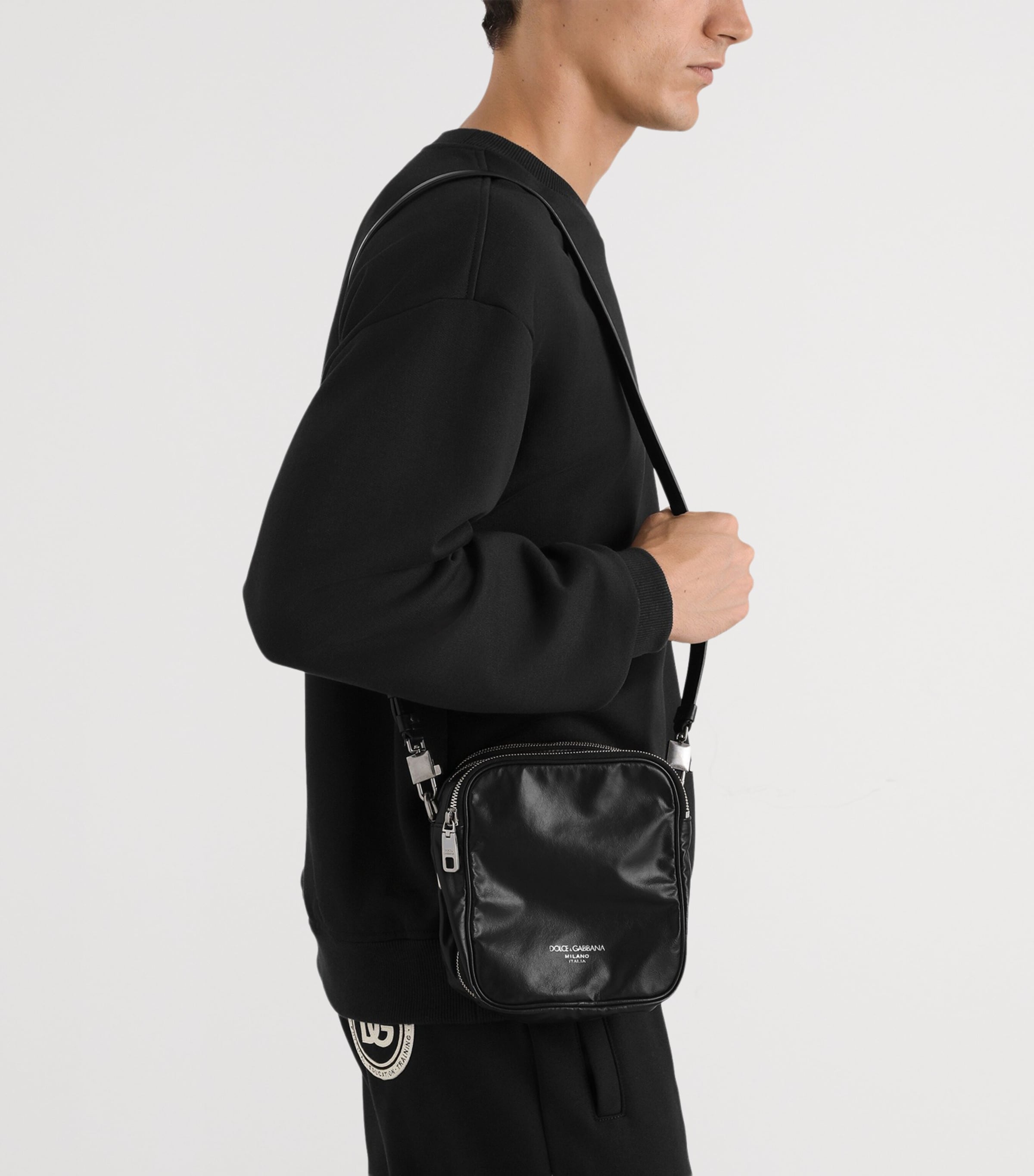 Dolce&Gabbana Patent Leather Cross-Body Bag Black Image 2