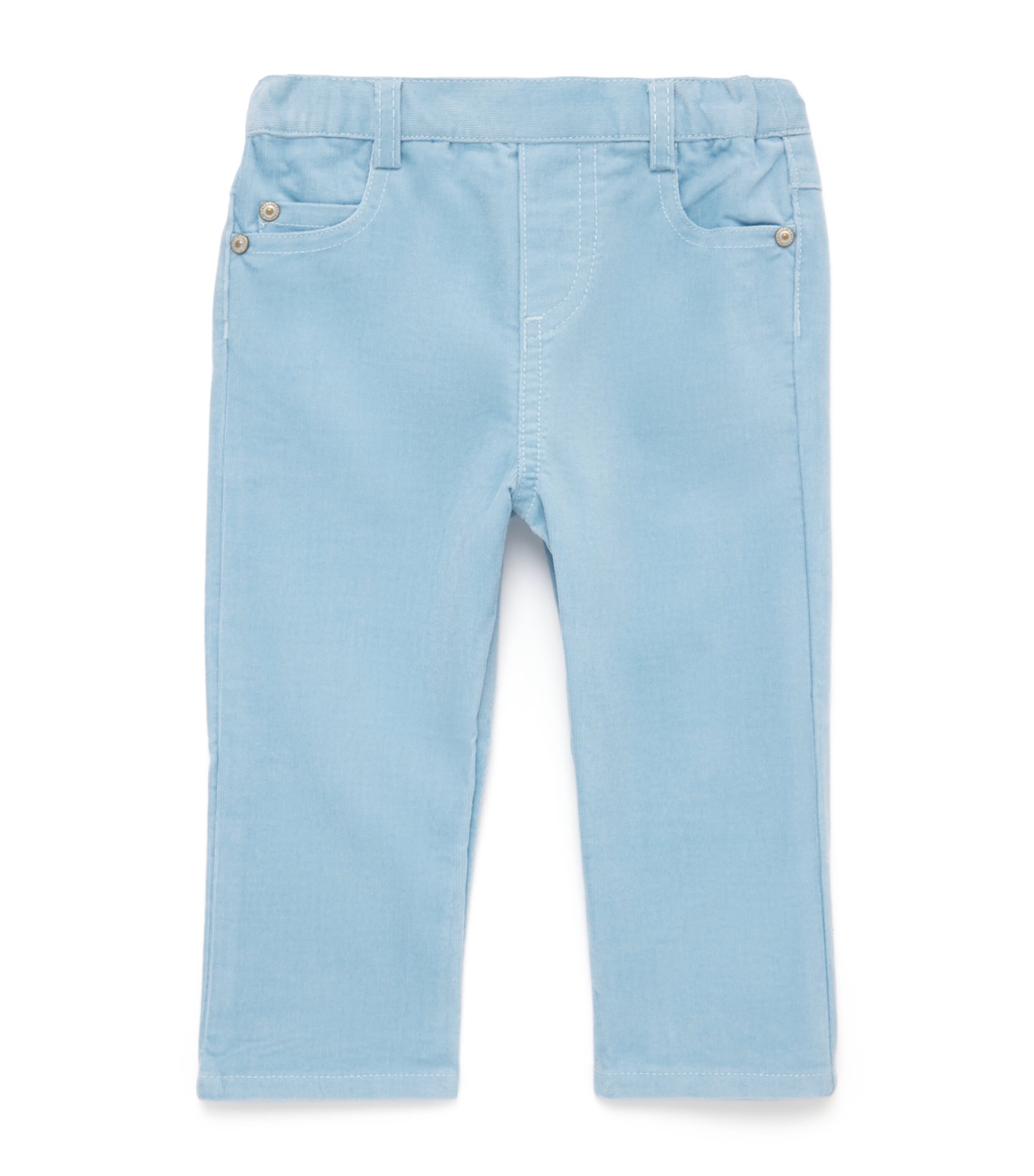Tartine Et Chocolat Cotton-blend Needlecord Trousers In Blue