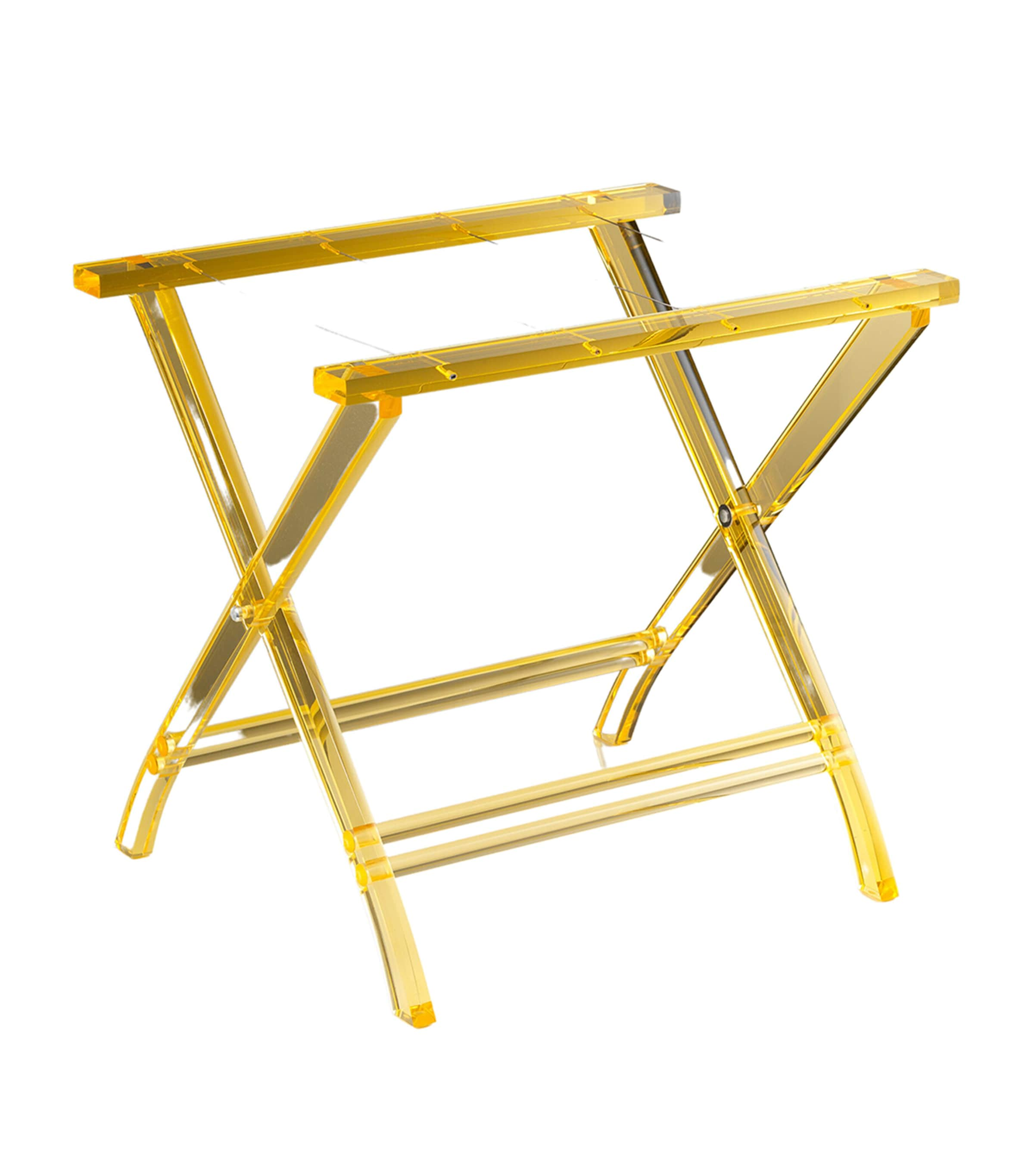 Shop Mario Luca Giusti Folding Table In Yellow