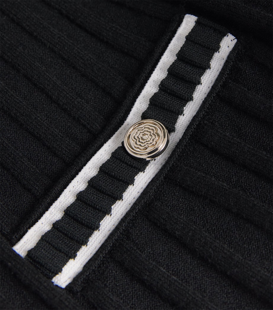 Knitted Midi Dress BLACK Image 5