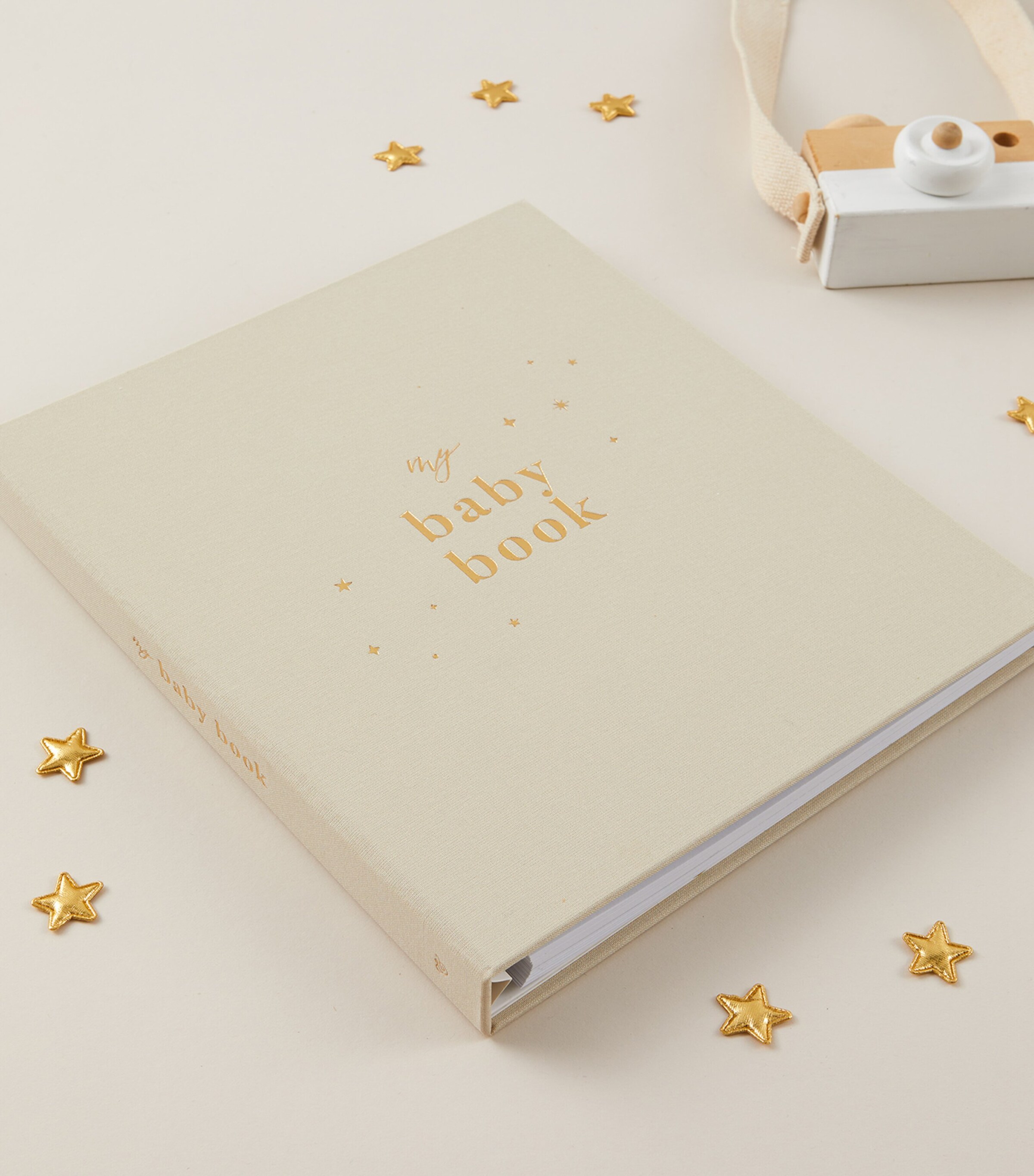 Blush and Gold My Baby Memory Book Beige, Gold Image 4